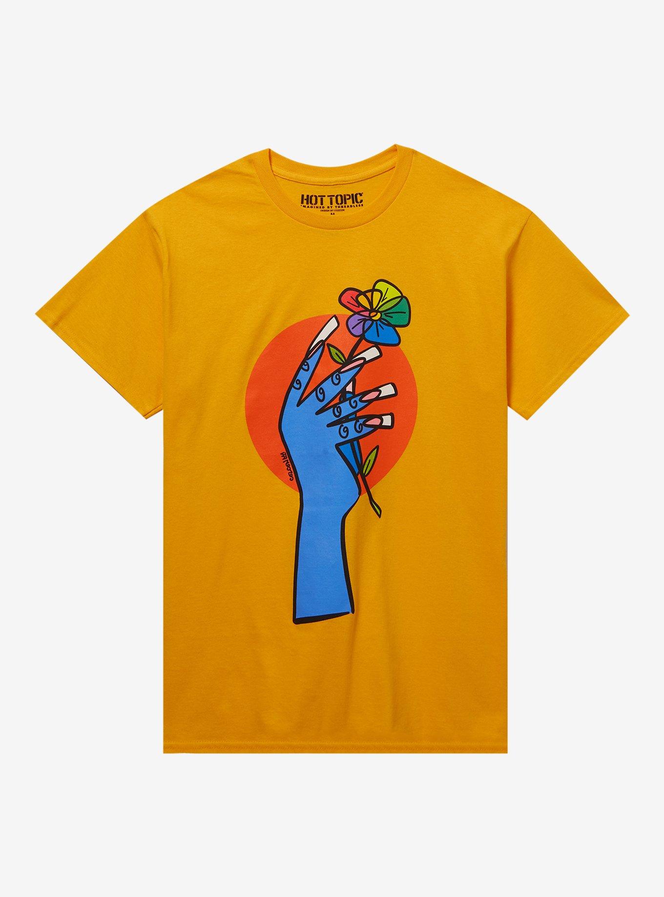 Acrylic Nails Rainbow Flower T Shirt By Cozcon T Shirt Trending US Modern Aesthetic