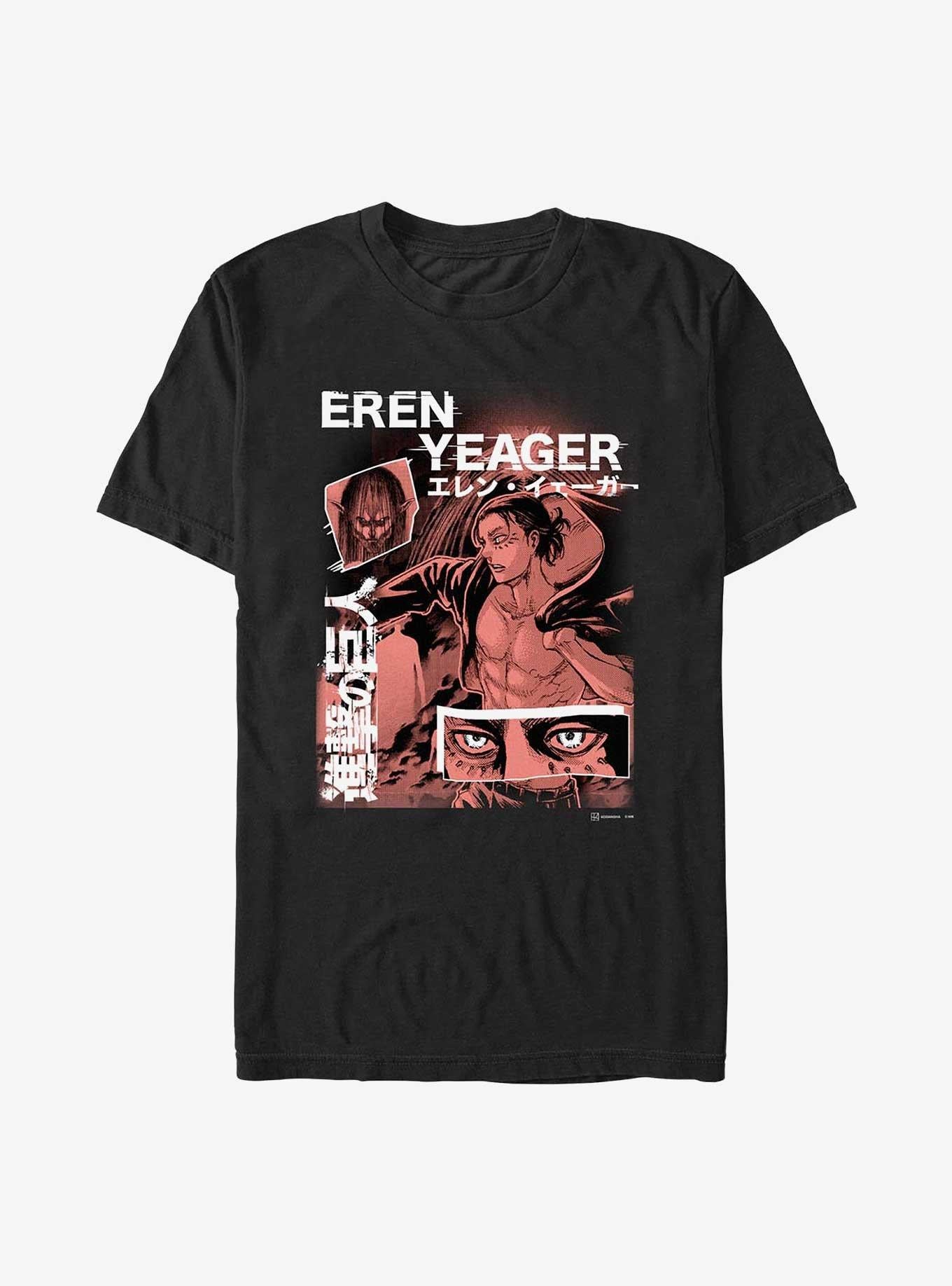 Attack on Titan Eren Yeager Collage Extra Soft T Shirt T Shirt Streetwear Style Gift Ready