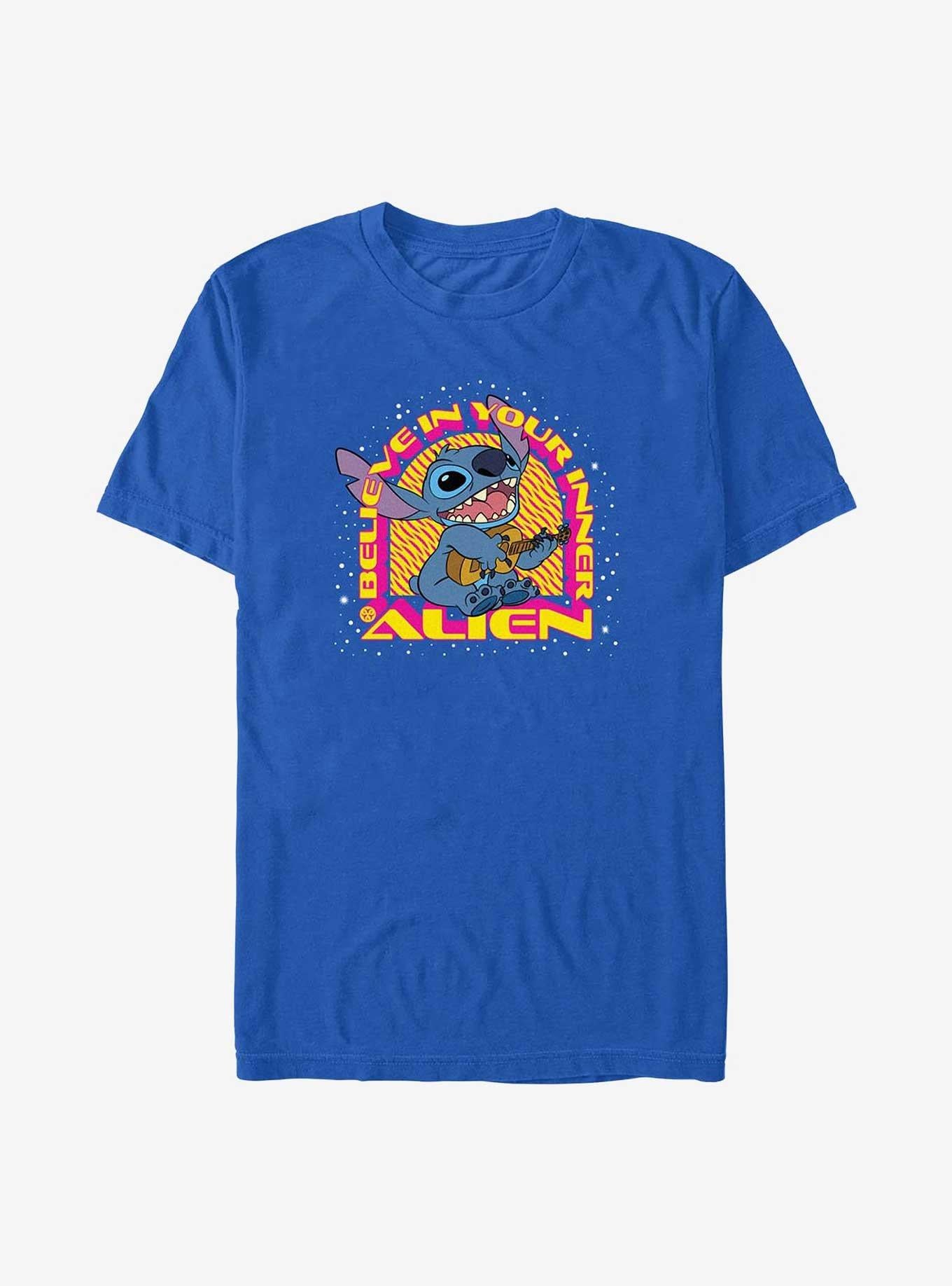 Lilo Stitch Believe In Your Inner Alien T Shirt T Shirt Premium Print Daily Wear