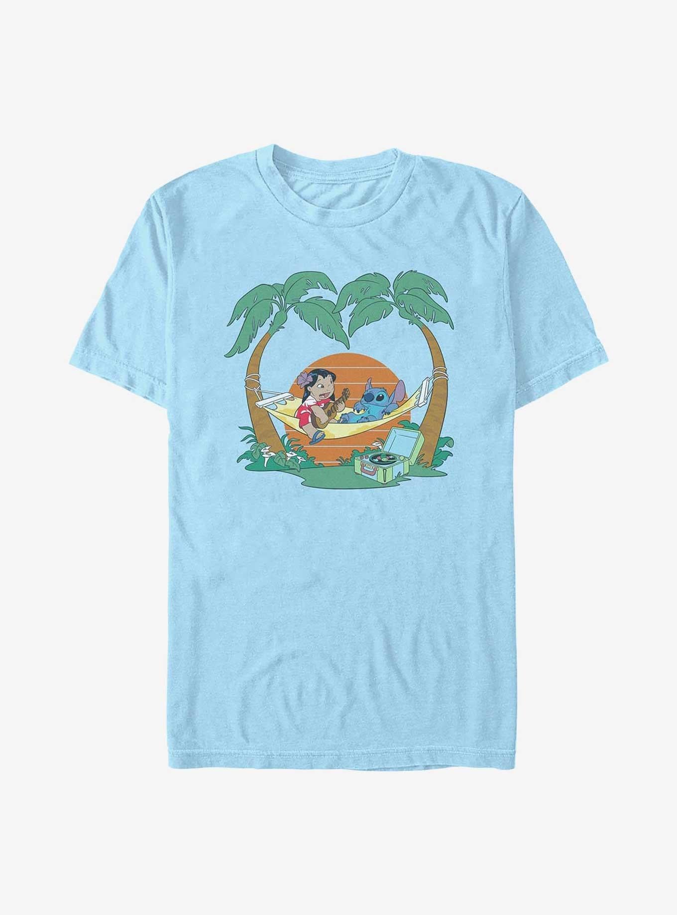 Lilo Stitch Sunset Serenade T Shirt T Shirt Premium Print Daily Wear
