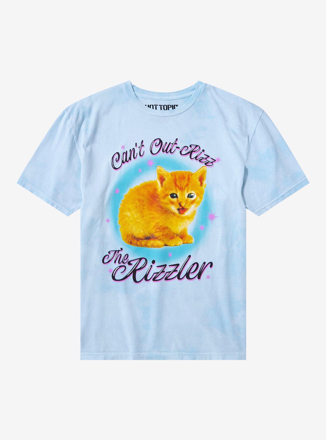 Kitten The Rizzler Blue Wash T Shirt T Shirt Comfort Fit Daily Wear