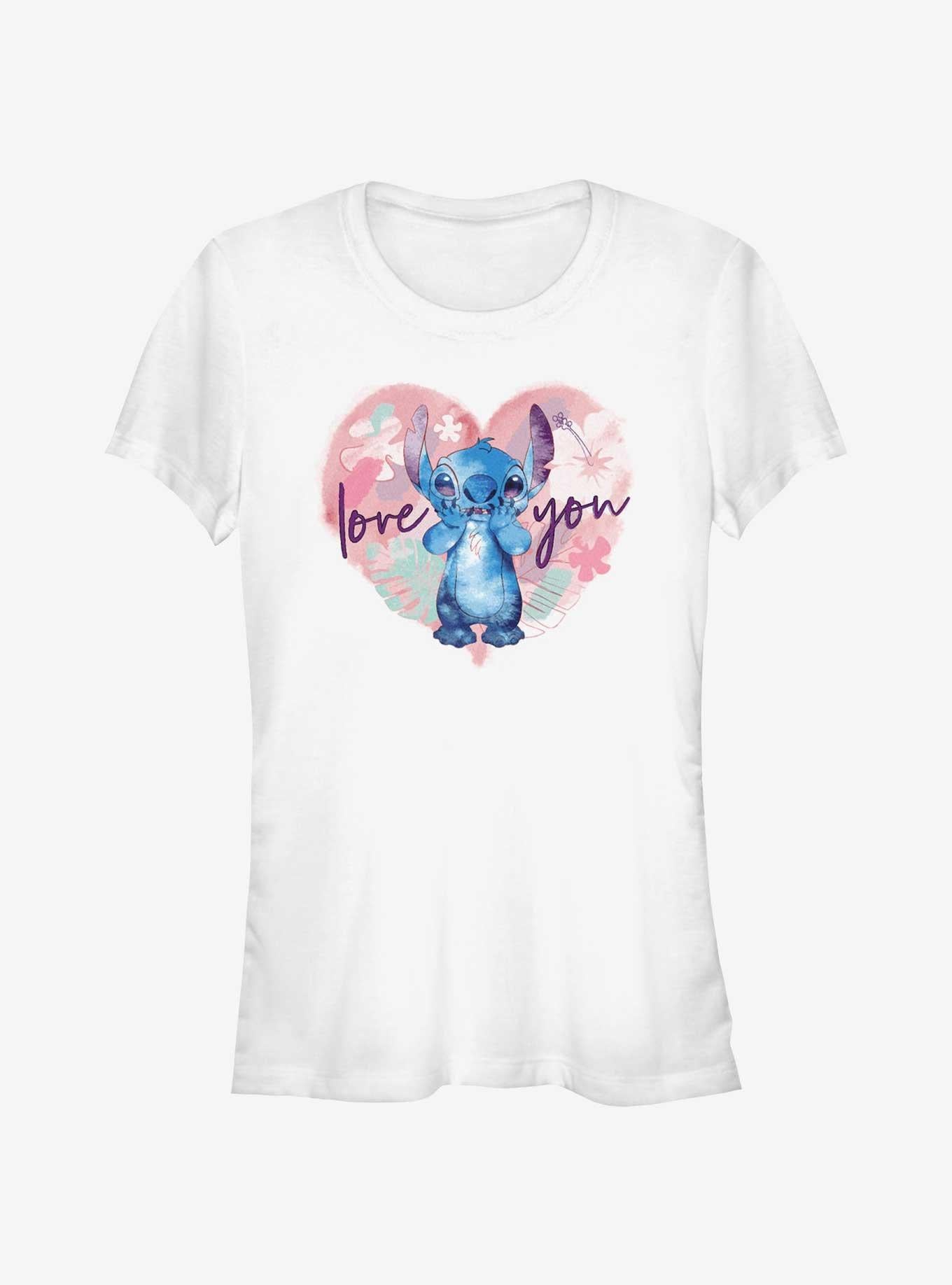 Lilo Stitch Love You Stitch Girls T Shirt T Shirt Streetwear Style Modern Aesthetic