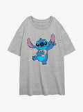 Lilo Stitch Ohana Heart Girls Oversized T Shirt T Shirt Comfort Fit Gift Ready