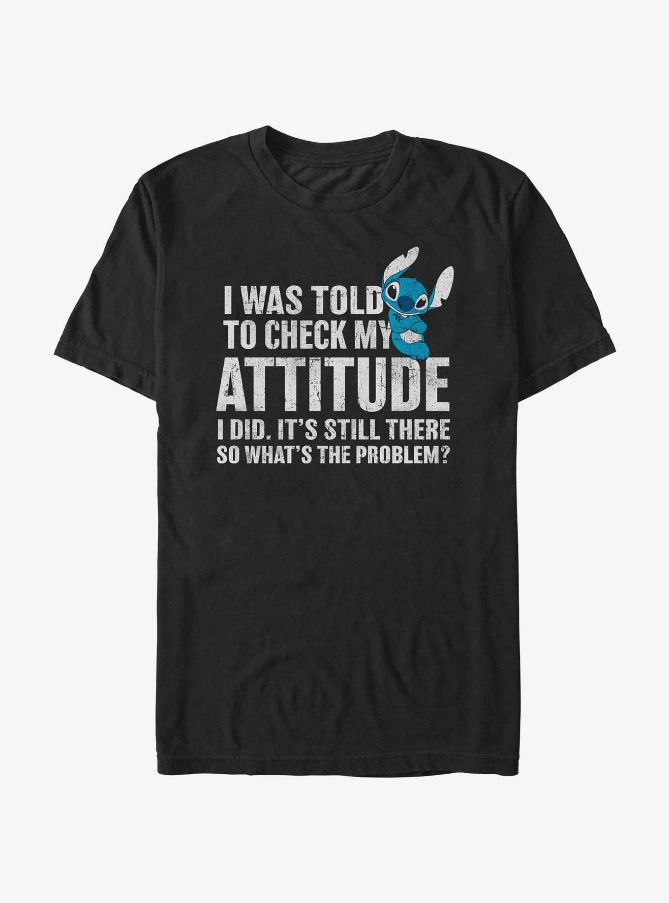 Lilo Stitch Attitude Check T Shirt T Shirt Trending US Fan Art Style