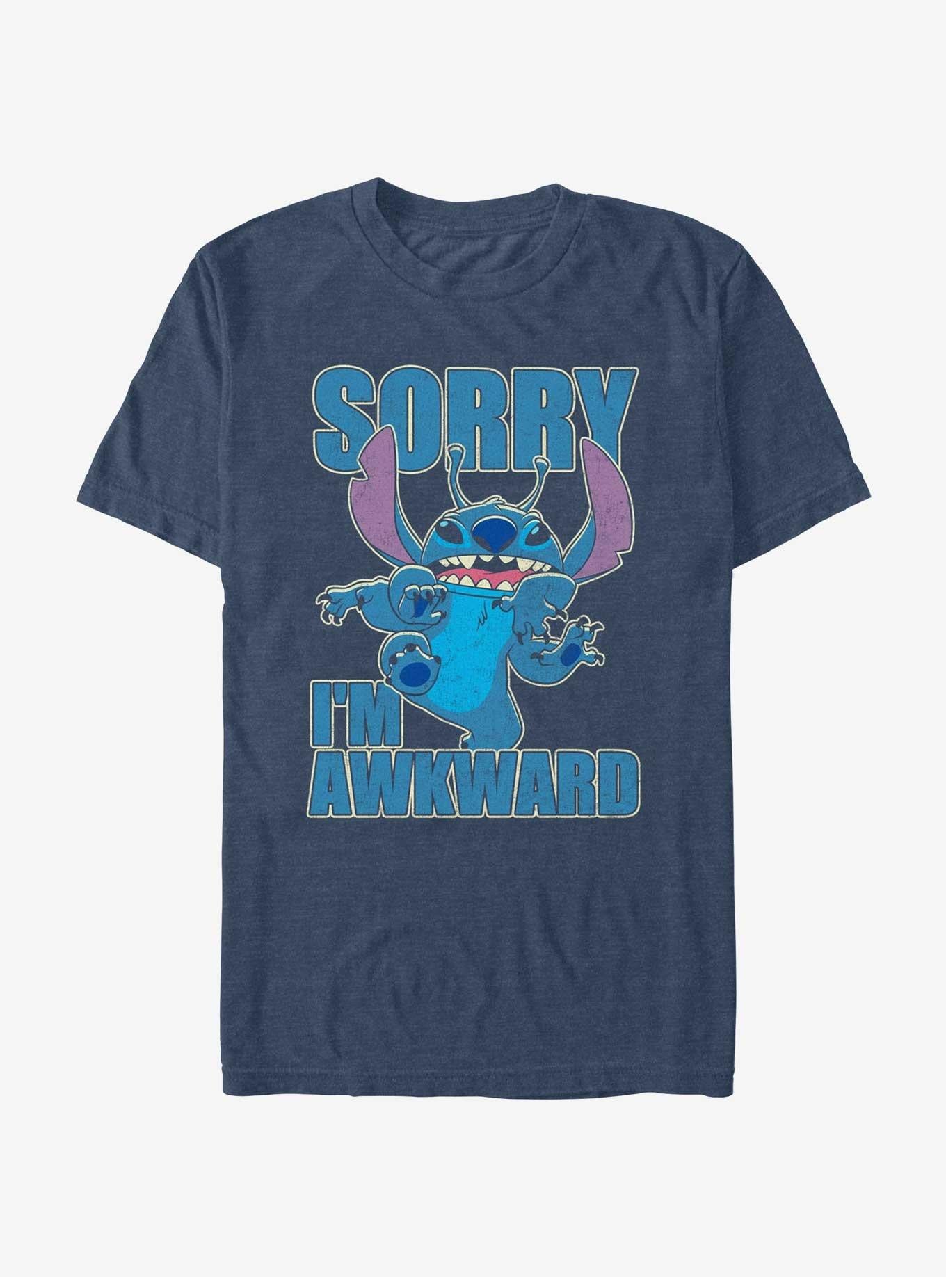 Lilo Stitch Sorry I m Awkward T Shirt T Shirt Premium Print Daily Wear