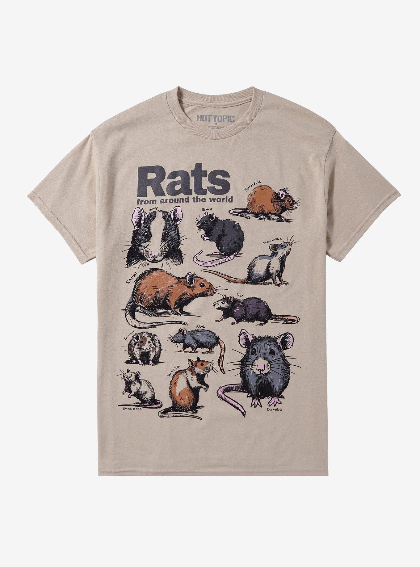 Rats Infographic T Shirt T Shirt Comfort Fit Gamer Style