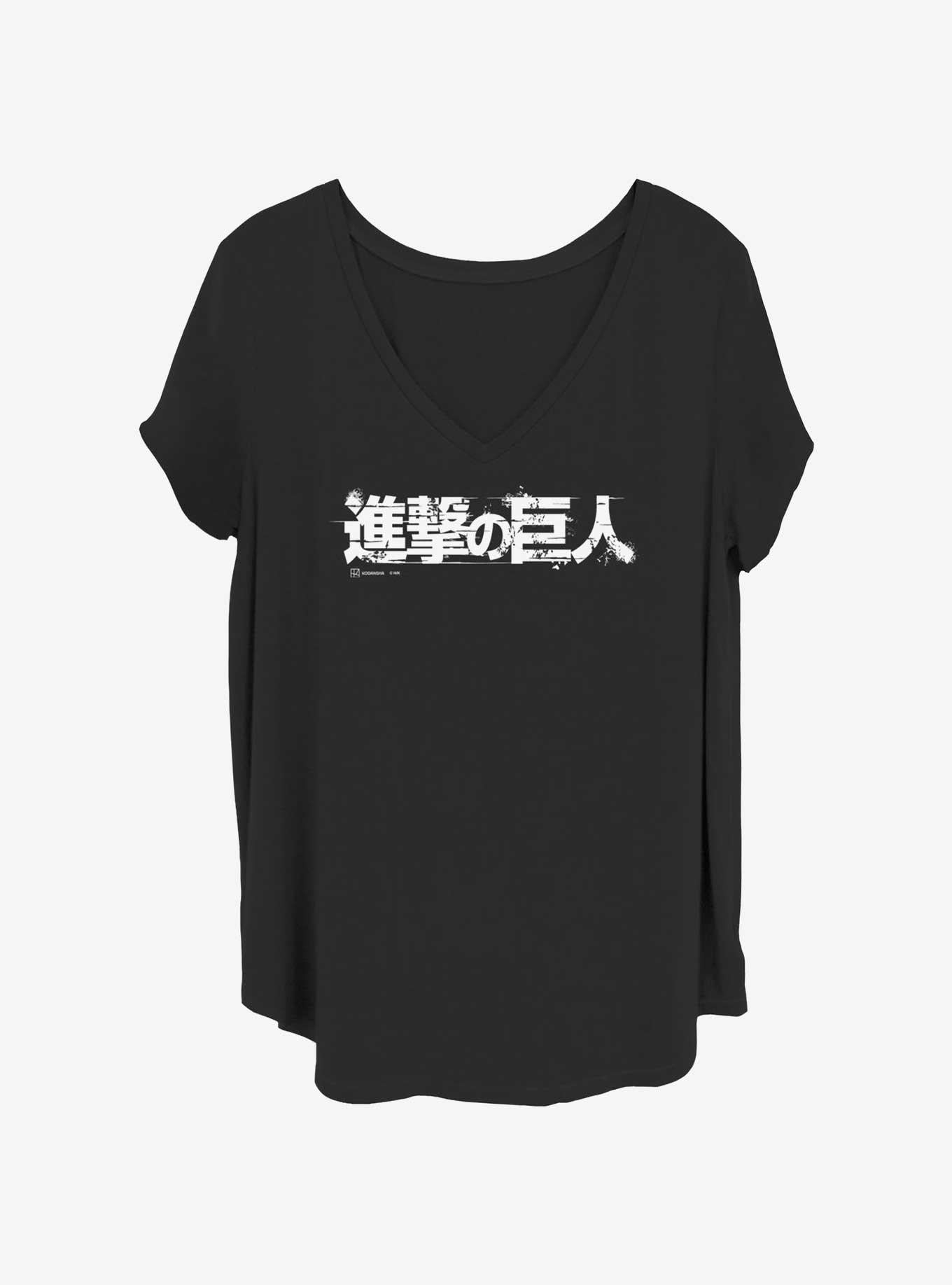 Attack on Titan Japanese Titan Logo Girls T Shirt Plus Size T Shirt Premium Print Daily Wear