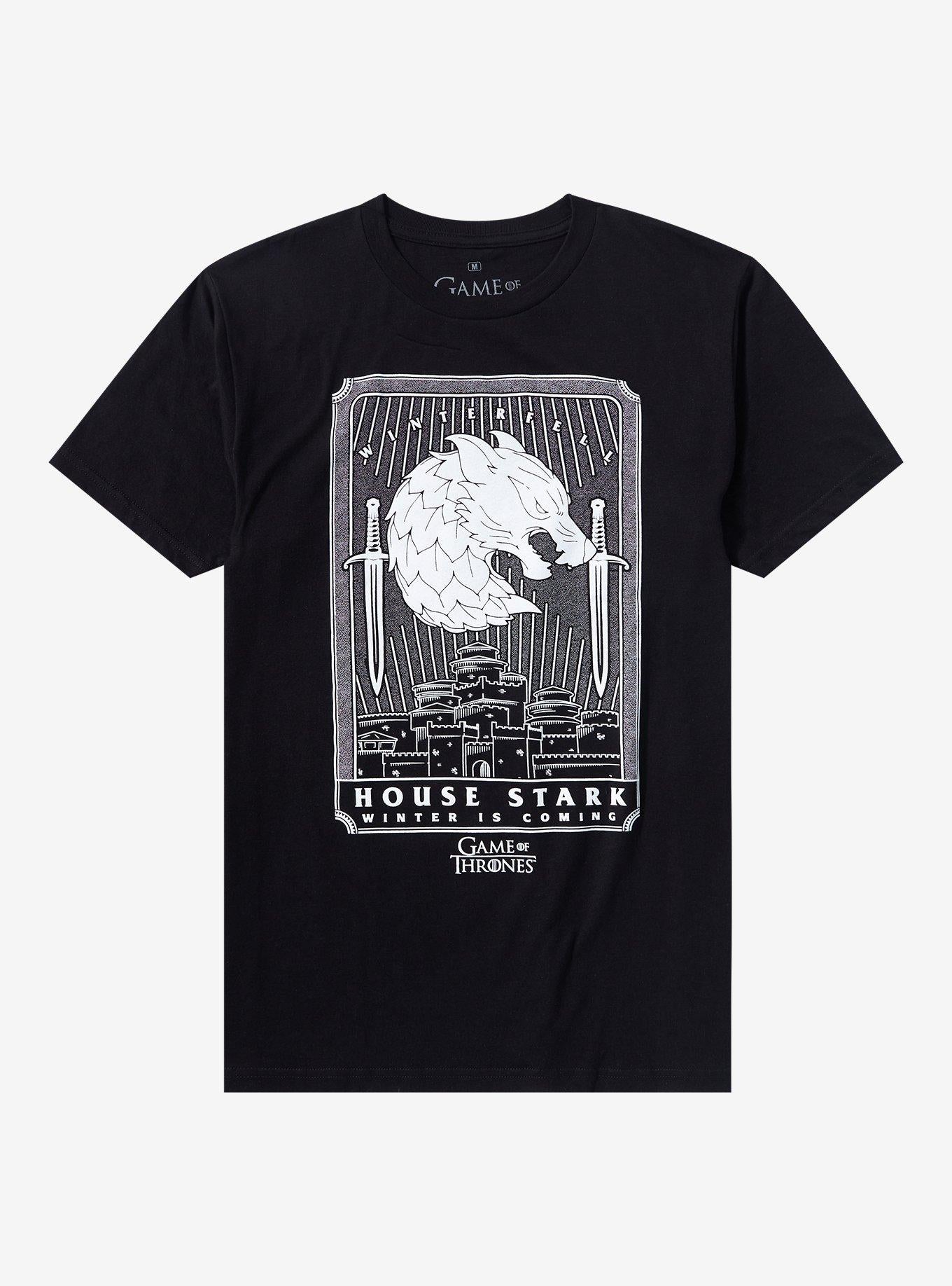 Game Of Thrones House Stark Tarot Card T Shirt T Shirt Comfort Fit Gift Ready