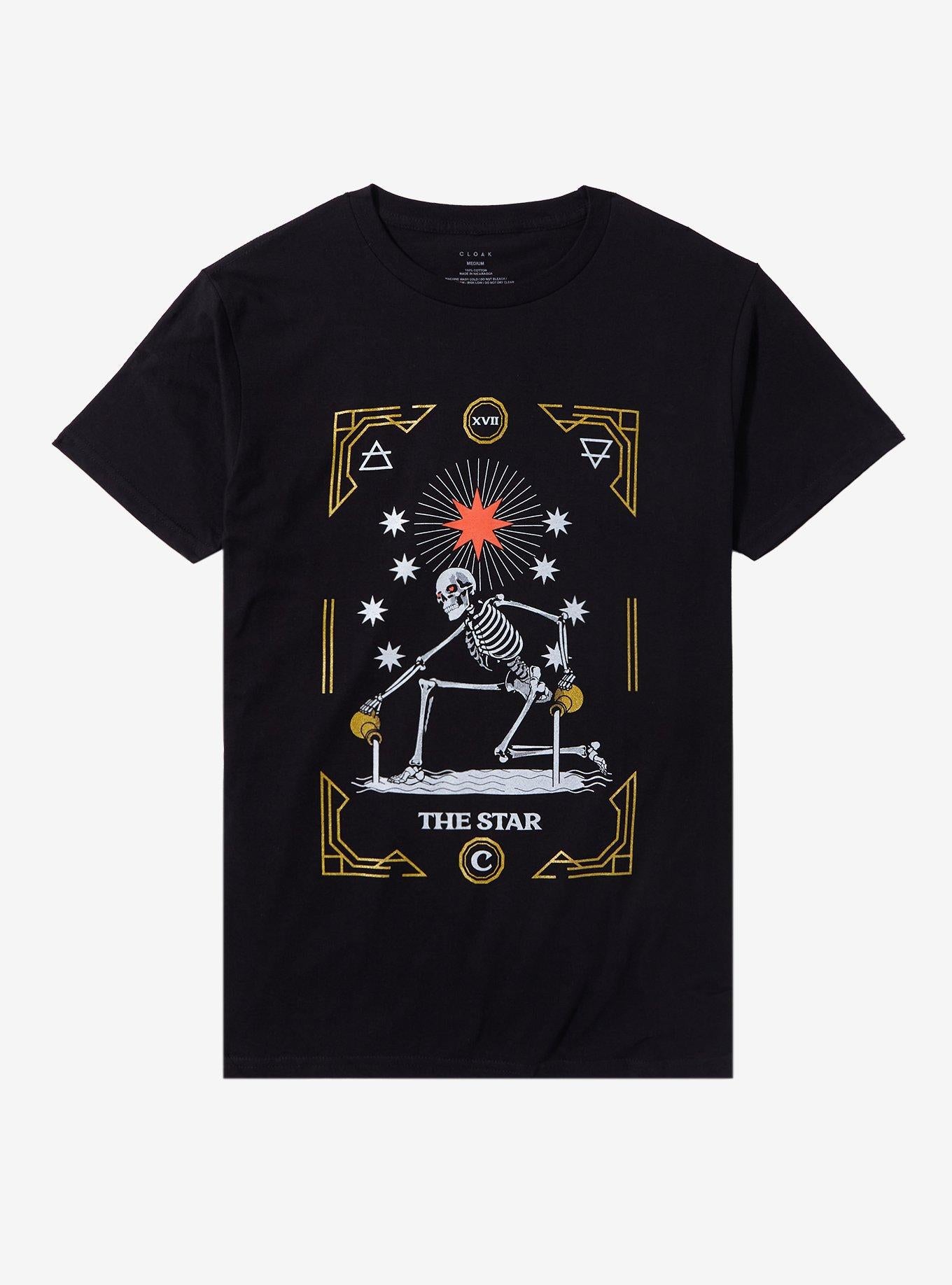 Cloak Tarot Glitter T Shirt T Shirt Premium Print Daily Wear