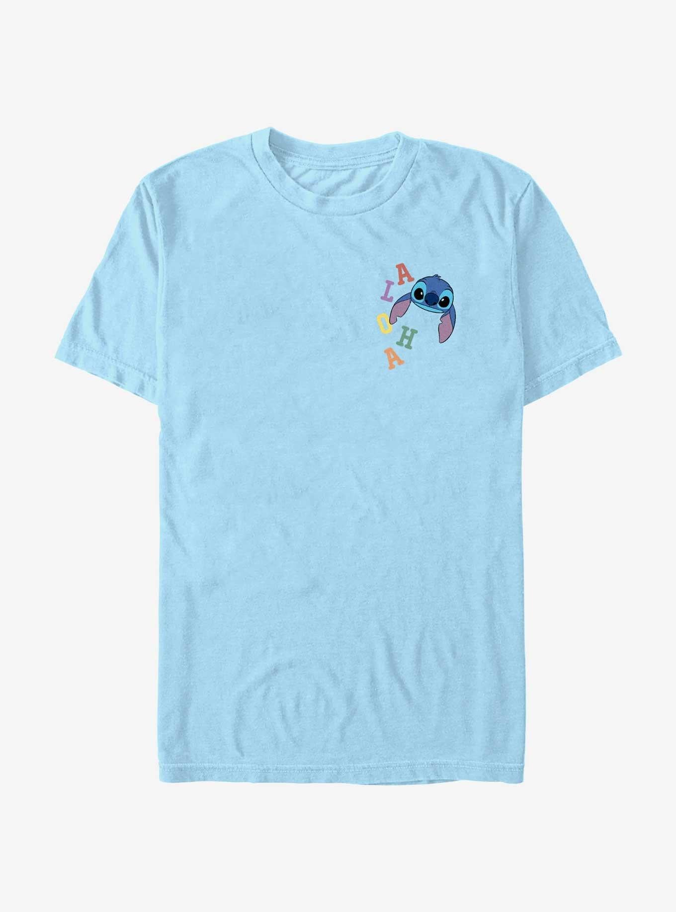 Lilo Stitch Colorful Aloha Pocket T Shirt T Shirt Trending US Fan Art Style