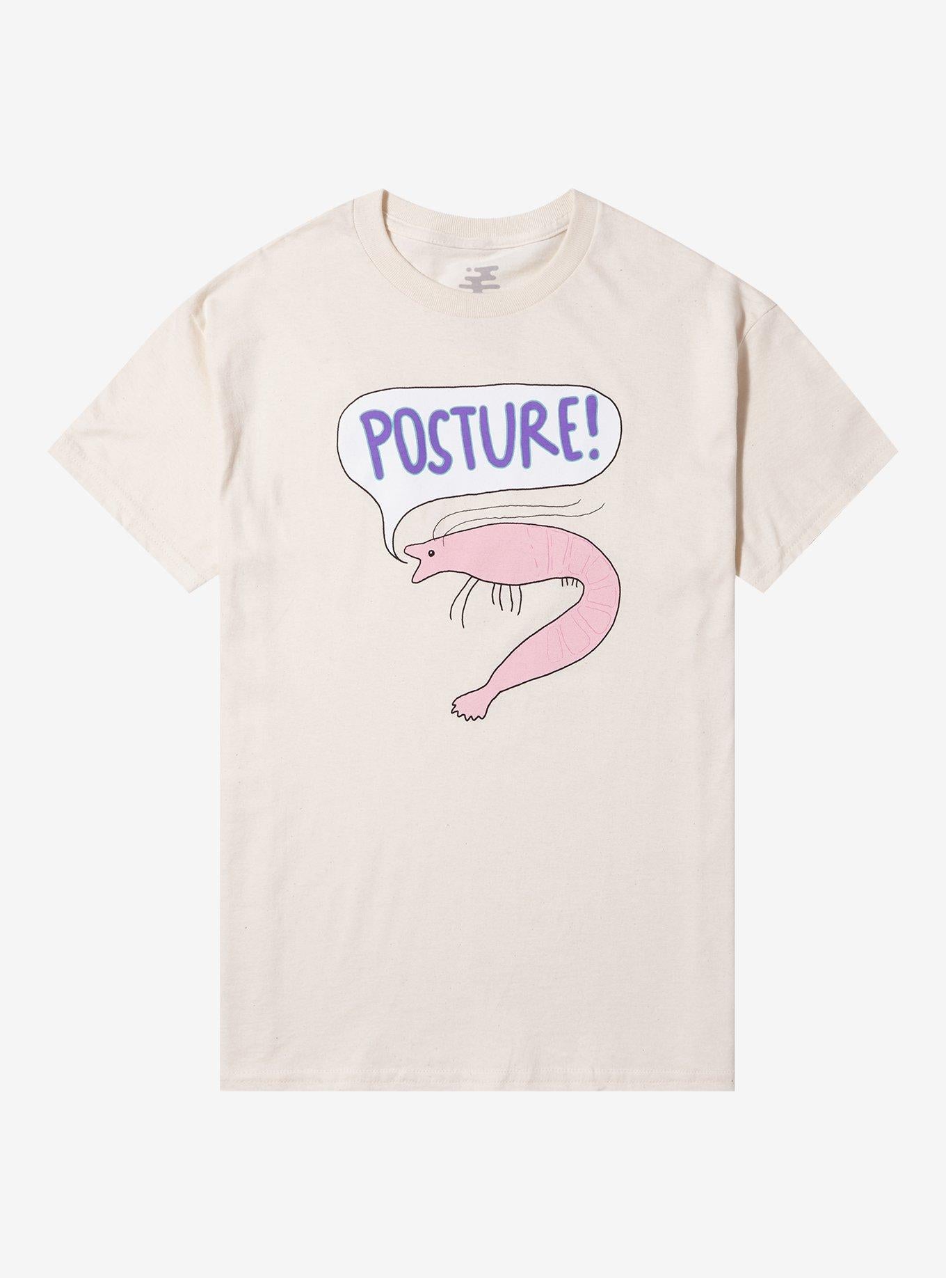 Shrimp Posture T Shirt By Lousy Drawings T Shirt Streetwear Style Modern Aesthetic