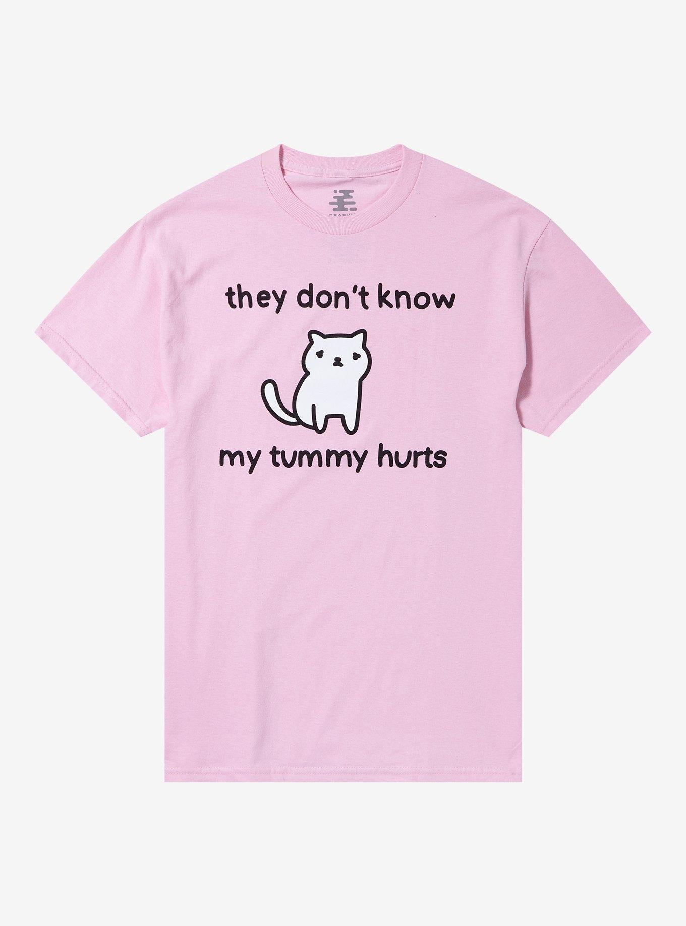 My Tummy Hurts Cat T Shirt By Heloisa T Shirt Trending US Gamer Style