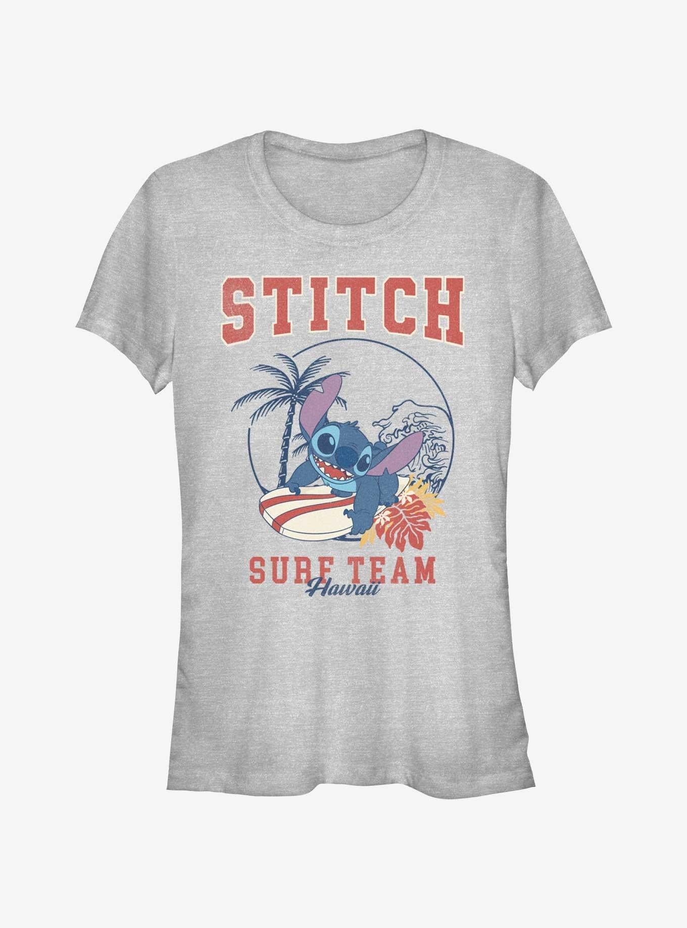 Lilo Stitch Surf Team Hawaii Girls T Shirt T Shirt Premium Print Daily Wear