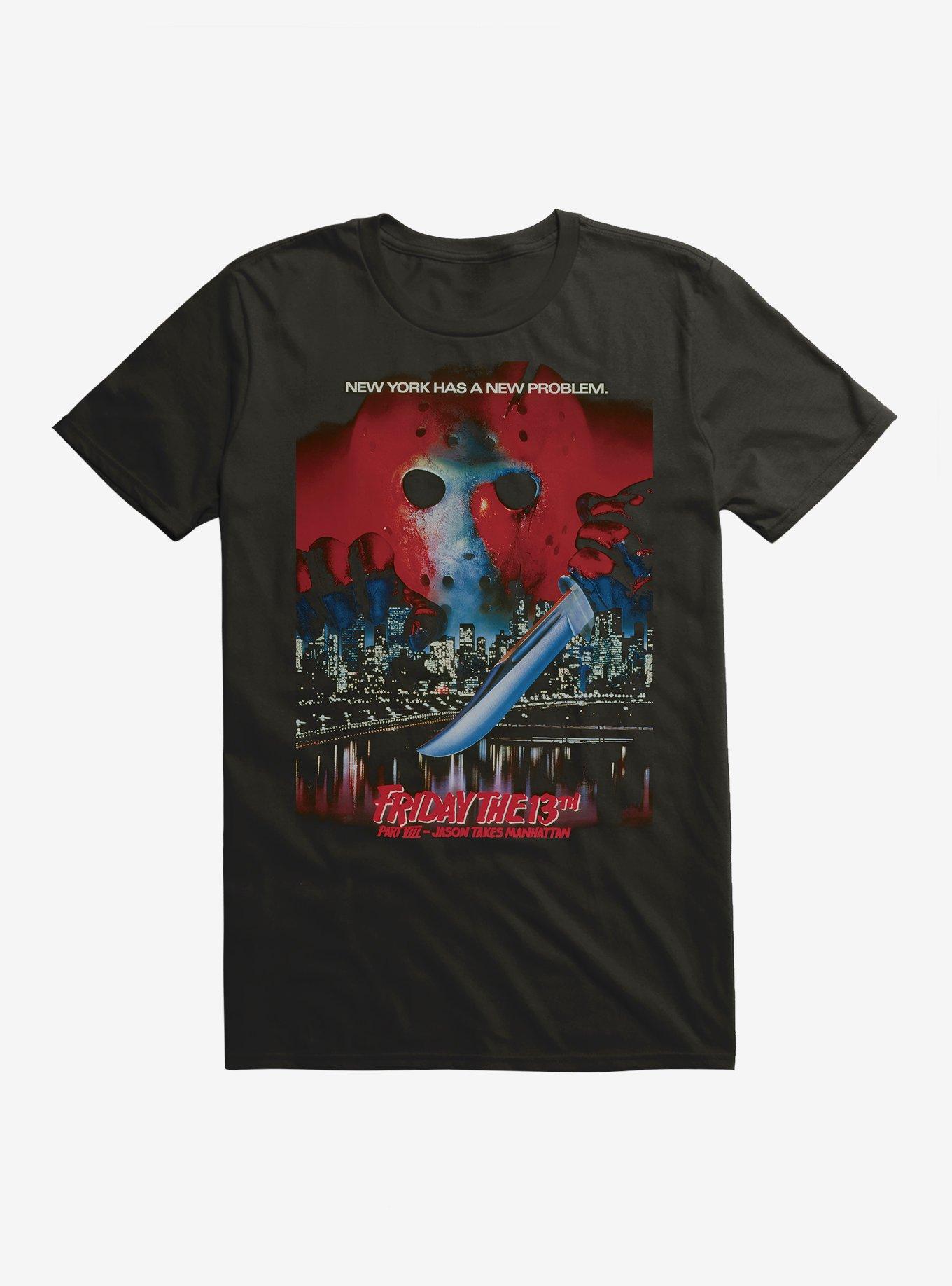 Friday The 13th Part VIII Jason Takes Manhattan Poster T Shirt T Shirt Trending US Modern Aesthetic