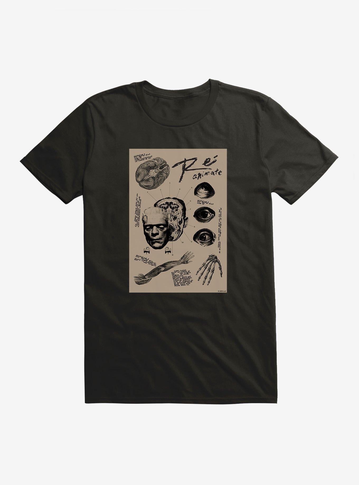 Universal Monsters Frankenstein Anatomy T Shirt T Shirt High Search Demand Gamer Style