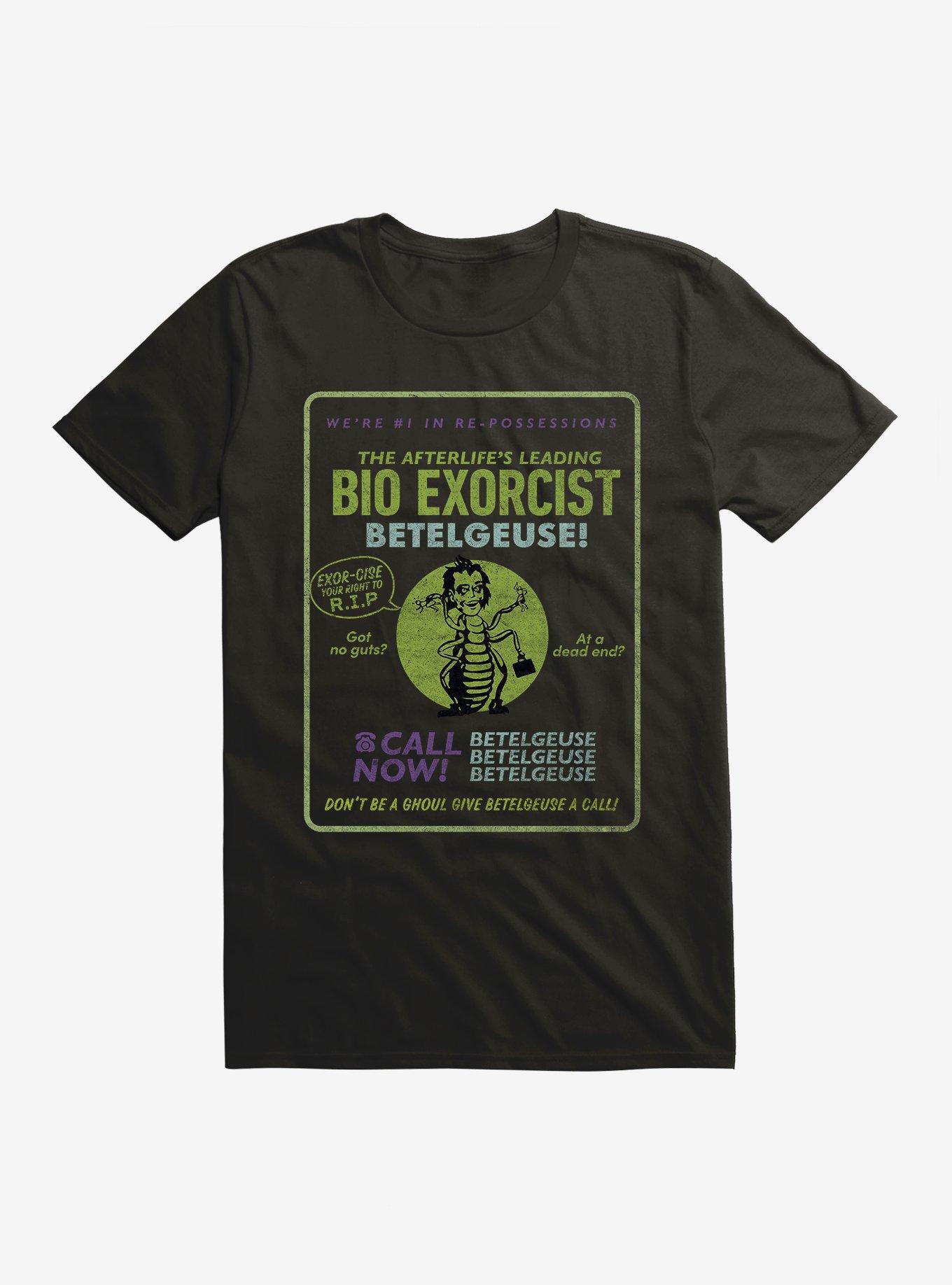 Beetlejuice Beetlejuice Betelguese Bio Exorcist Calling Card T Shirt T Shirt High Search Demand Modern Aesthetic