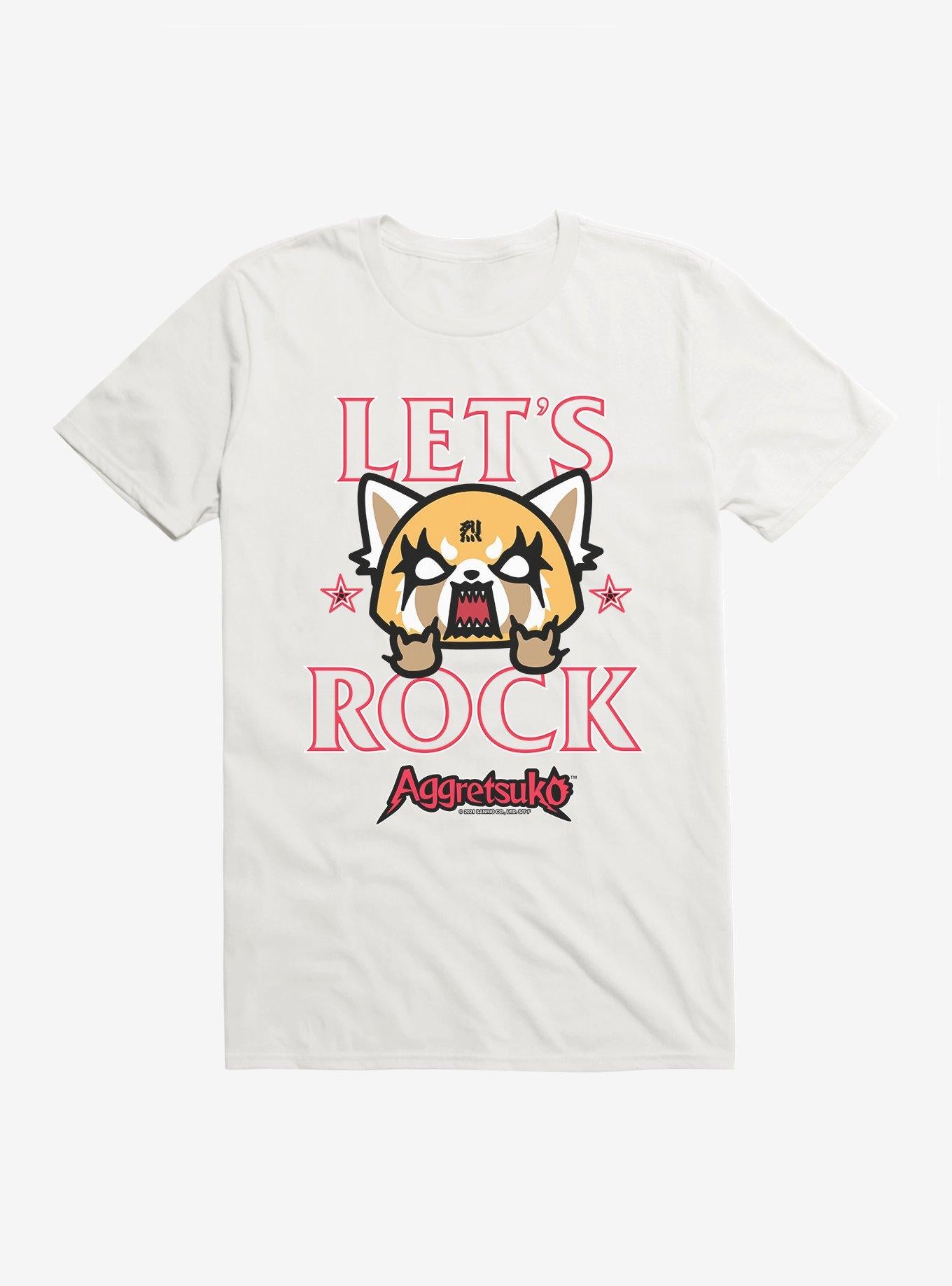 Aggretsuko Let s Rock T Shirt T Shirt Viral TikTok Esports Vibe