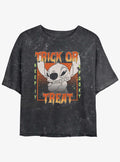 Lilo Stitch Stay Spooky Girls Mineral Wash Crop T Shirt T Shirt High Search Demand Bold Graphic