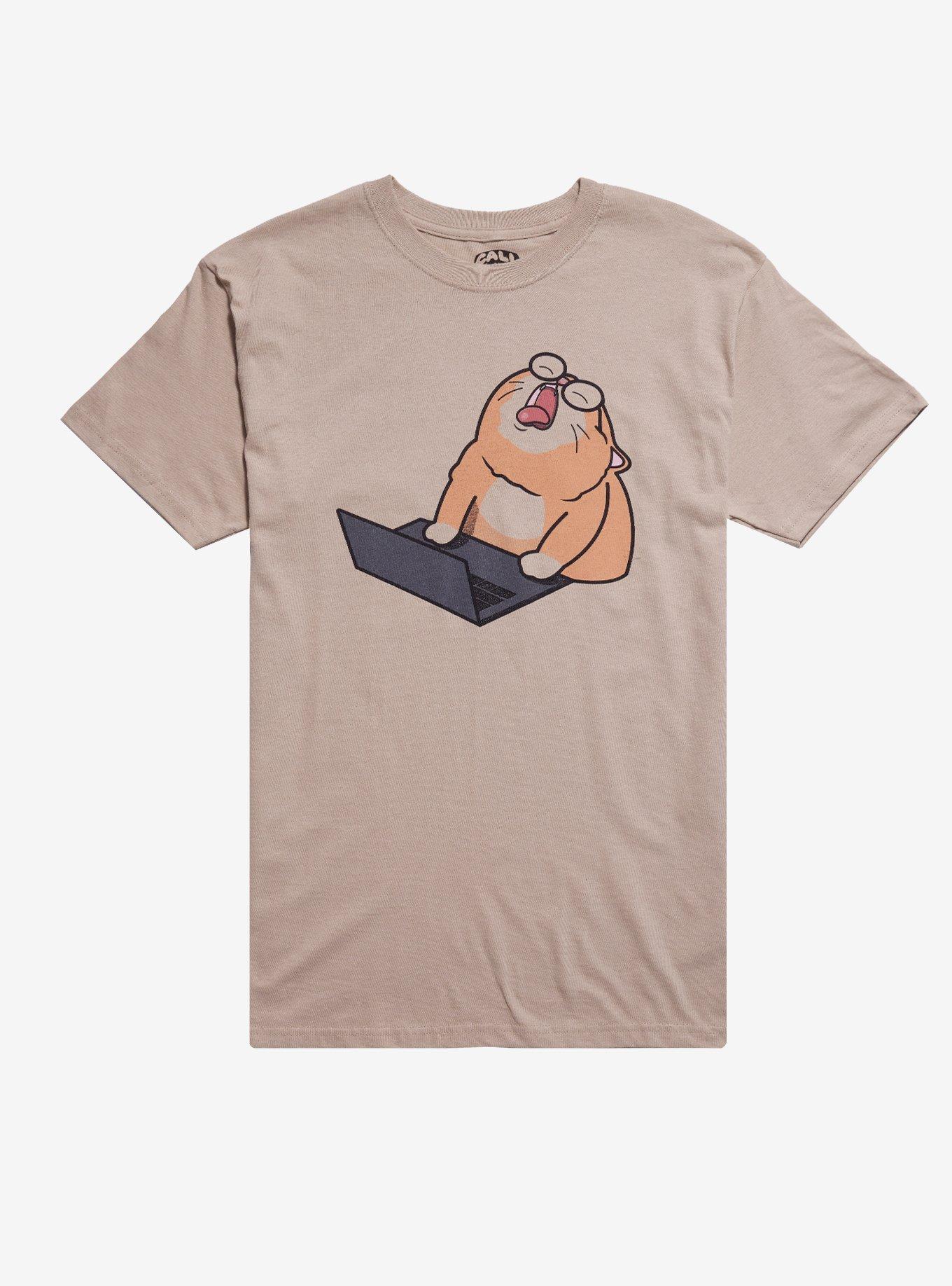 Cat Laptop Yawn T Shirt By Your Mother T Shirt Premium Print Modern Aesthetic