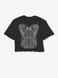 Lace Corset Girls Skimmer T Shirt T Shirt Comfort Fit Gift Ready