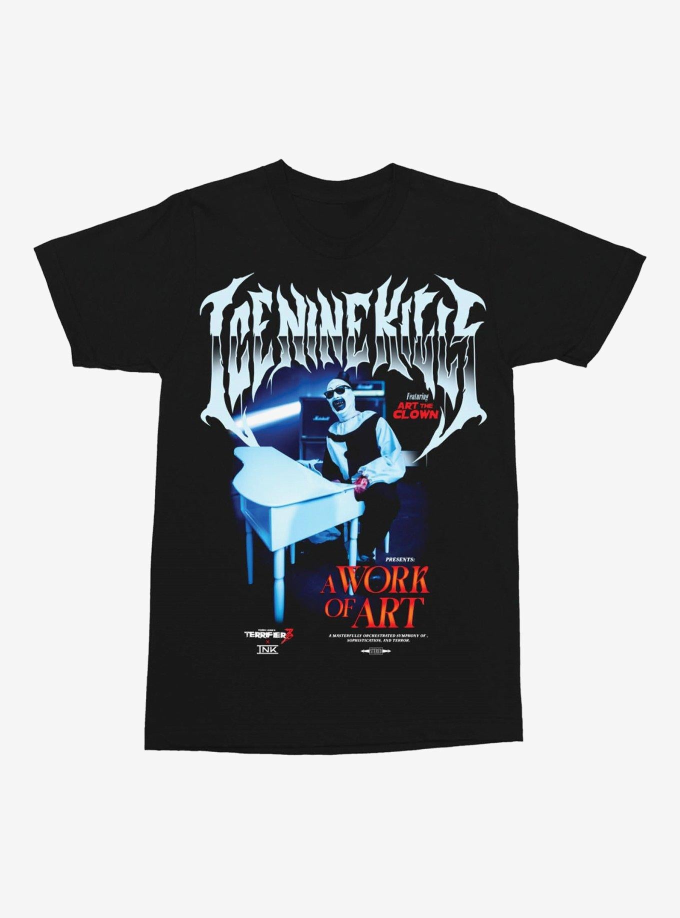 Ice Nine Kills X Terrifier A Work Of Art Piano T Shirt T Shirt Everyday Use