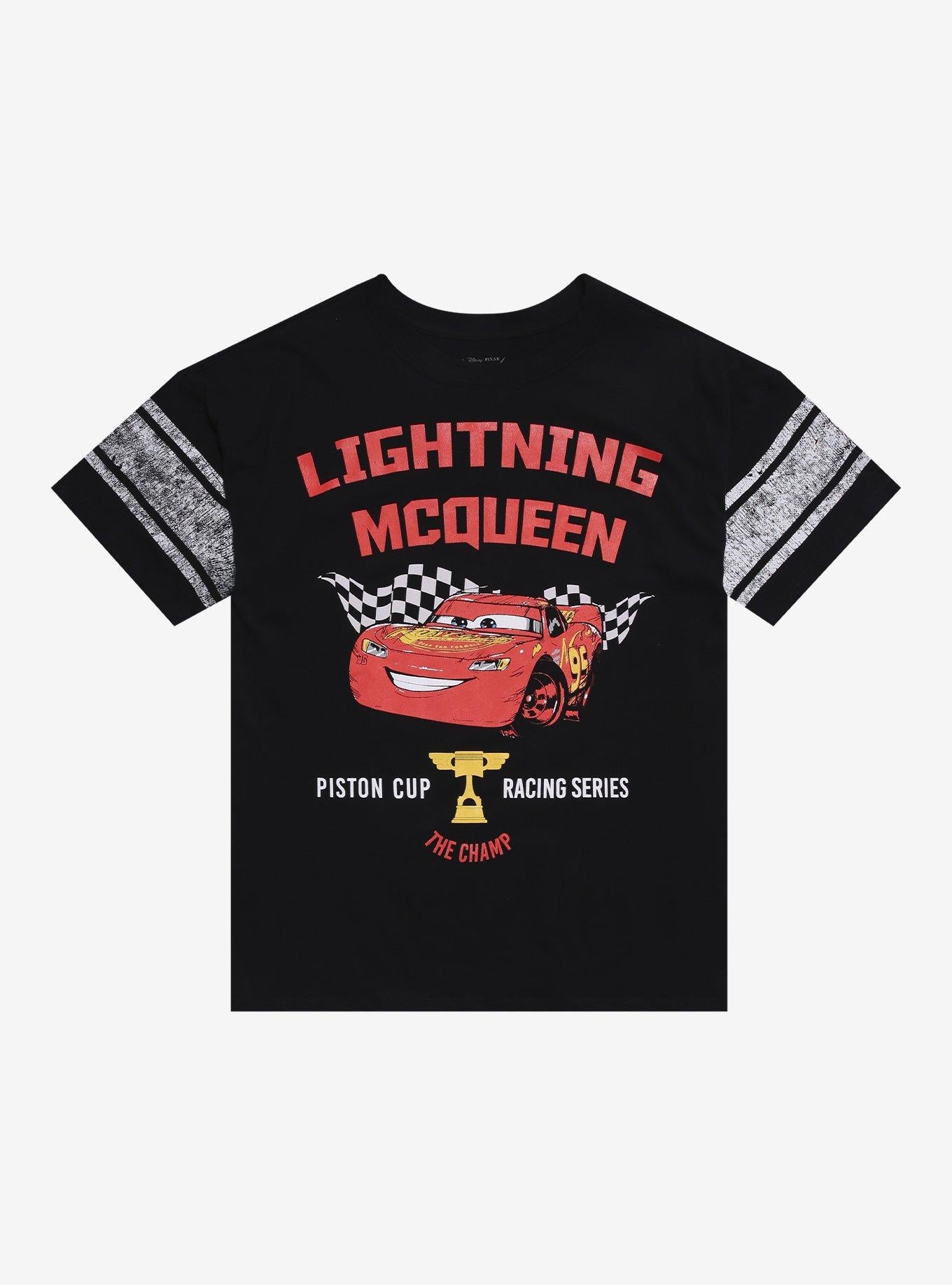 Cars Lightning McQueen Piston Cup Racing Series Relaxed Fit Girls T Shirt T Shirt Premium Print Daily Wear