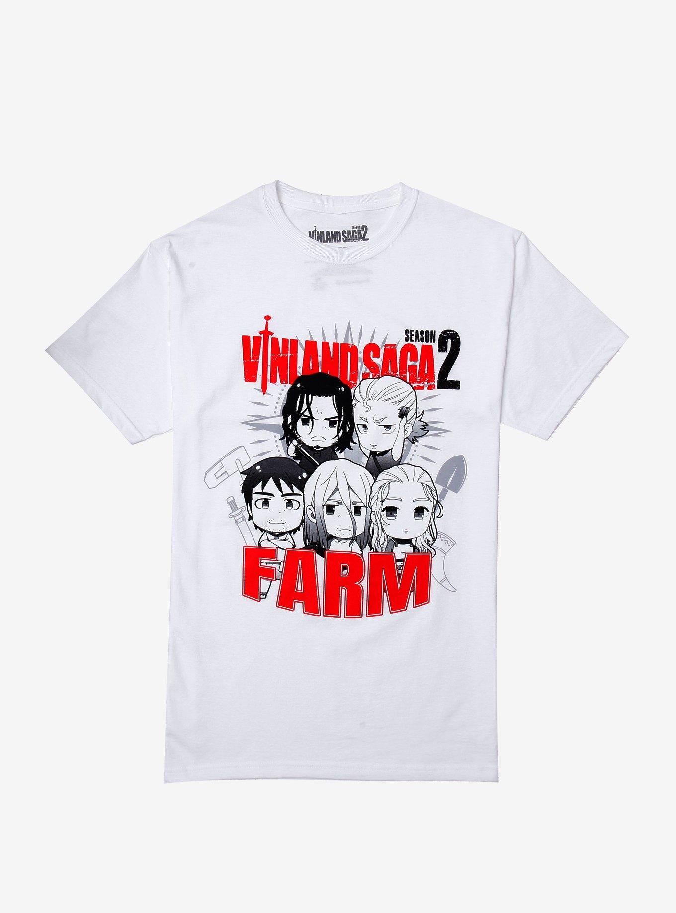 Vinland Saga Season 2 Farm Chibi Characters T Shirt T Shirt Streetwear Style Graphic Style
