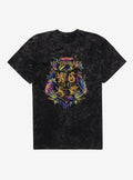 Hogwarts Floral Crest Mineral Wash T Shirt T Shirt High Search Demand Modern Aesthetic