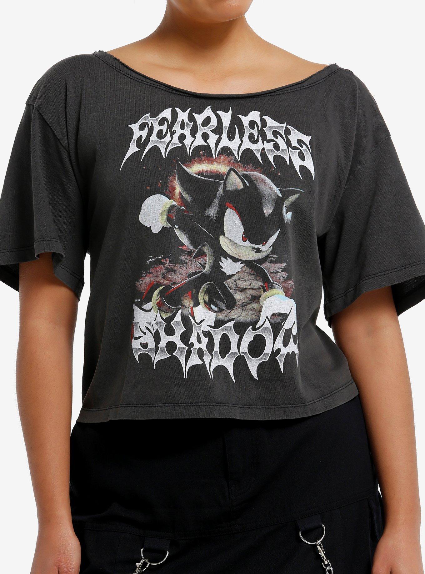 The Hedgehog Shadow Off The Shoulder Girls Crop T Shirt T Shirt Viral TikTok Daily Wear