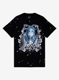 Corpse Bride Trio Bleach Splatter Boyfriend Fit Girls T Shirt T Shirt Comfort Fit Modern Aesthetic