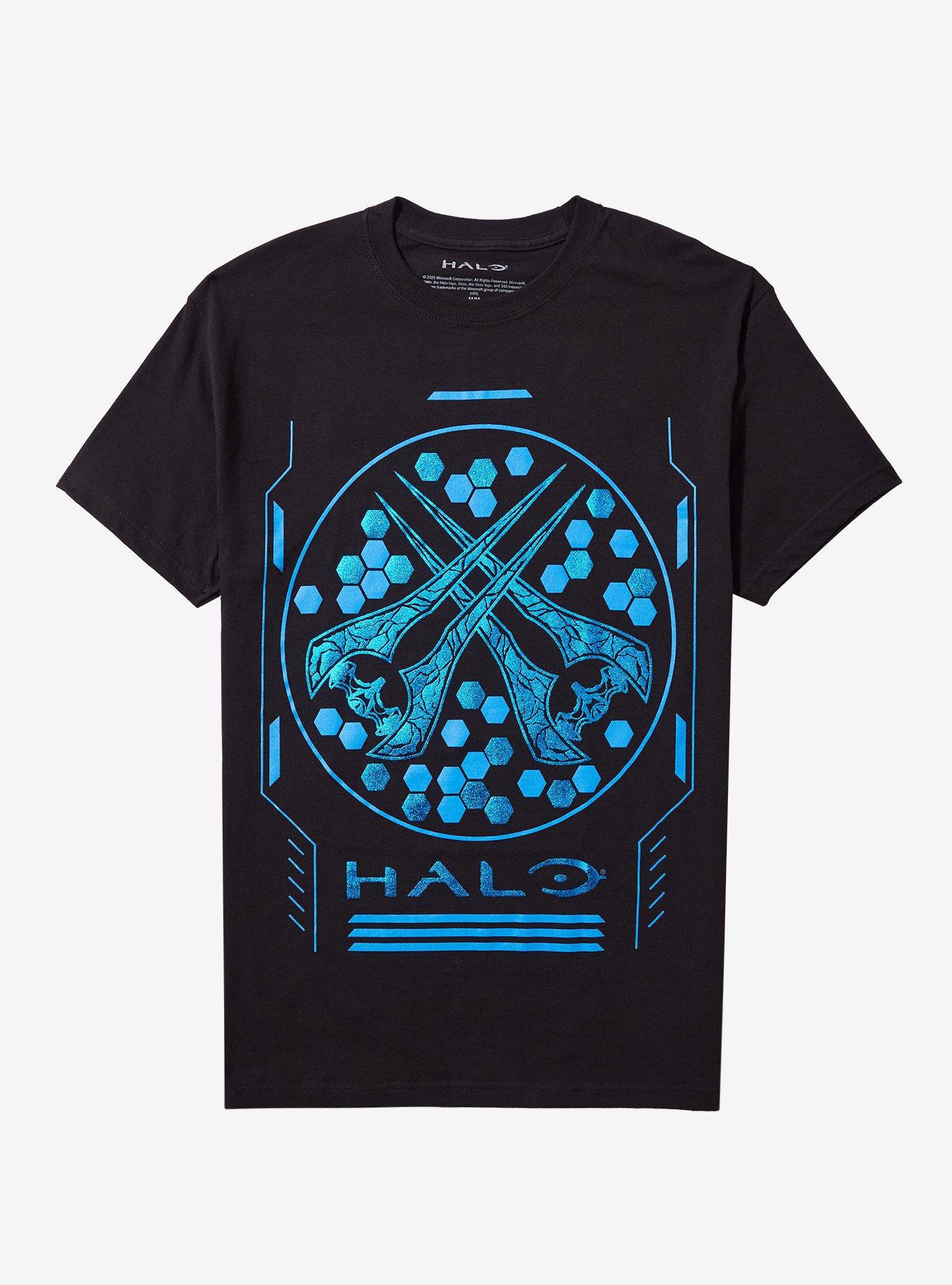 Halo Energy Swords Foil T Shirt T Shirt Streetwear Style Esports Vibe