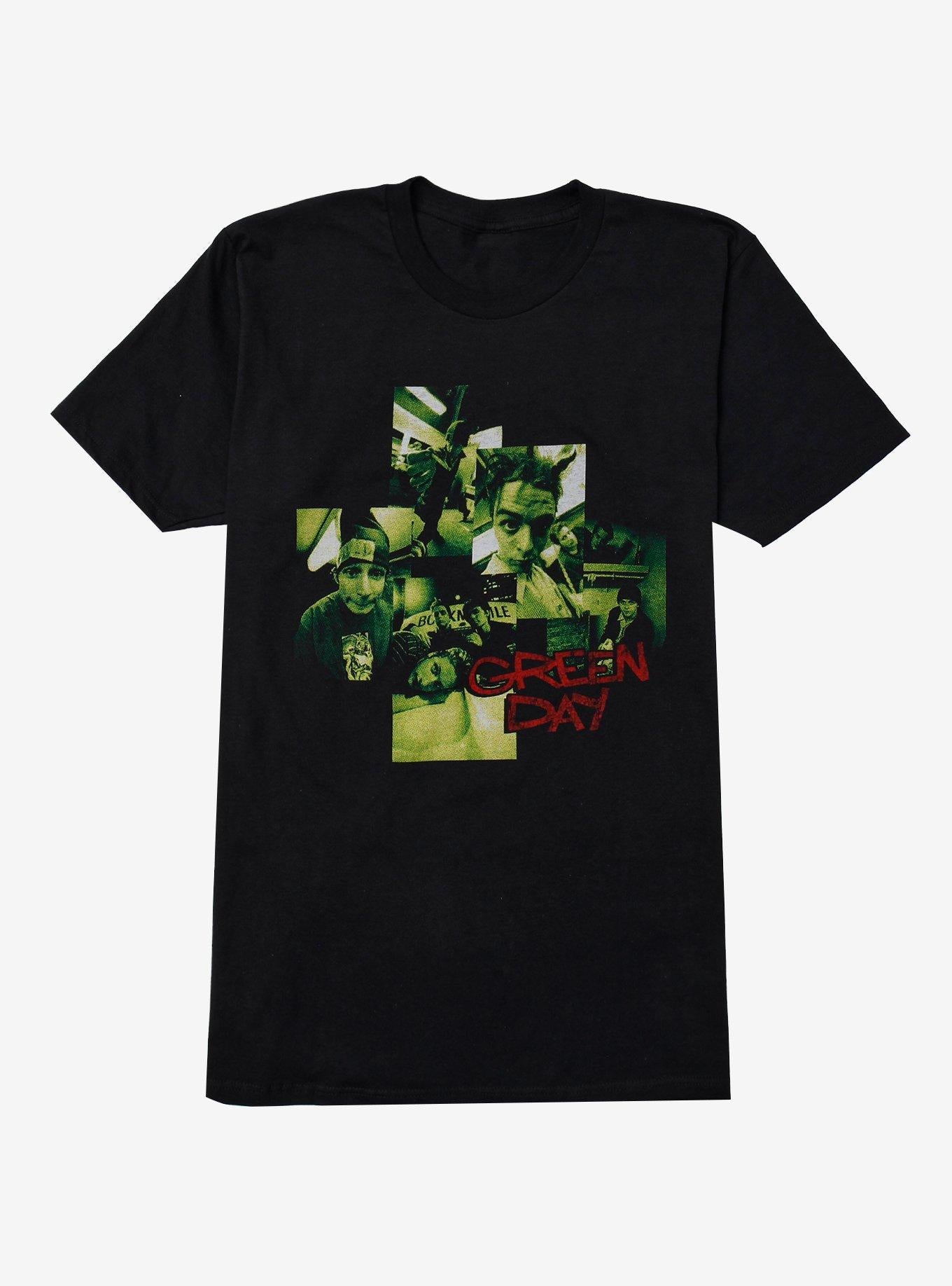Green Day Green Photo Collage T Shirt T Shirt High Search Demand Bold Graphic