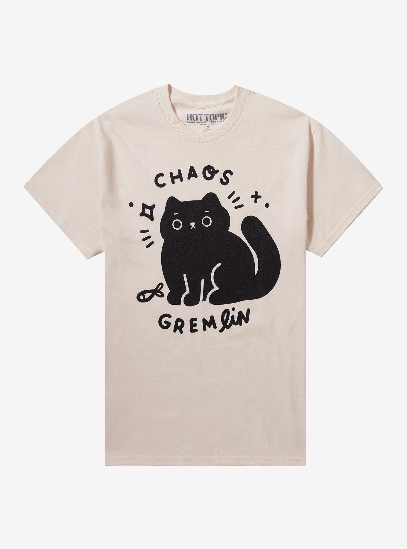Chaos Gremlin Cat T Shirt By Yayitsvica T Shirt Viral TikTok Modern Aesthetic