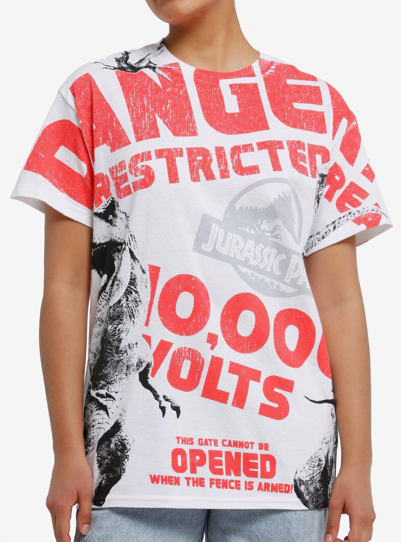 Jurassic Park Danger Dinosaurs Girls T Shirt T Shirt Streetwear Style Modern Aesthetic