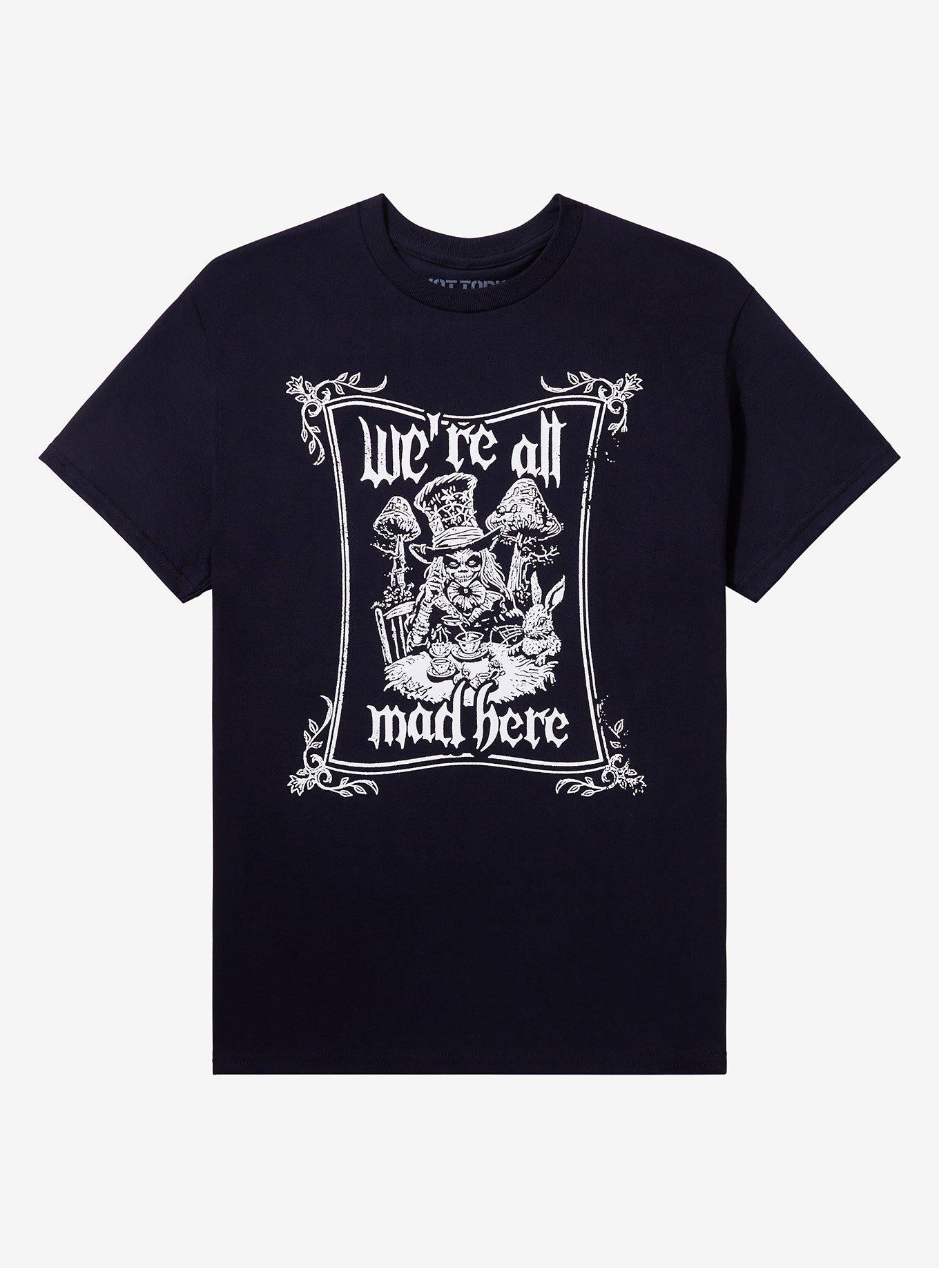 Skeleton Mad Hatter Frame T Shirt T Shirt Viral TikTok Graphic Style