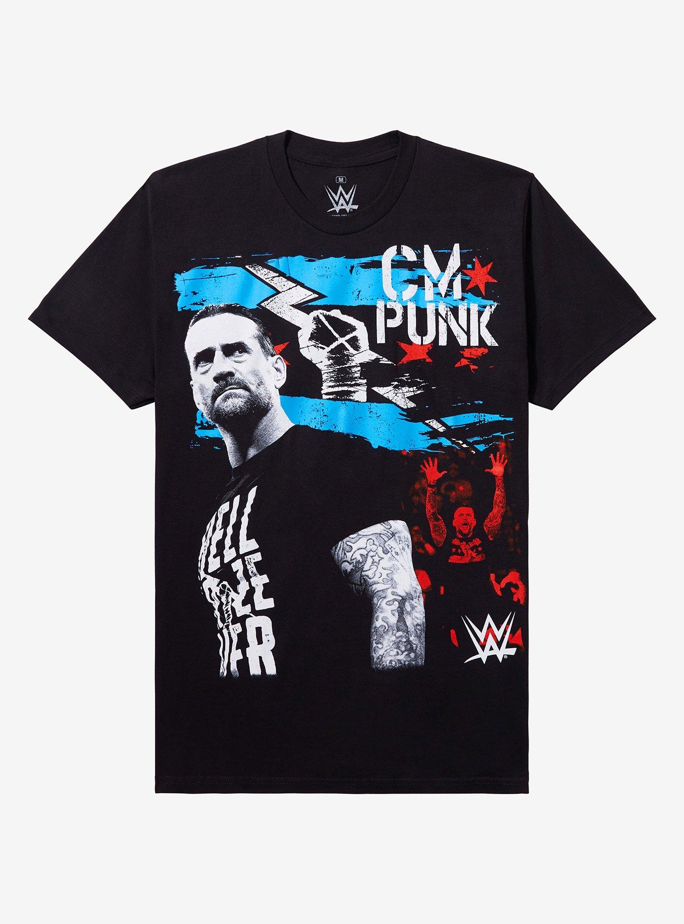 WWE CM Punk Jumbo Print T Shirt T Shirt Gift Ready