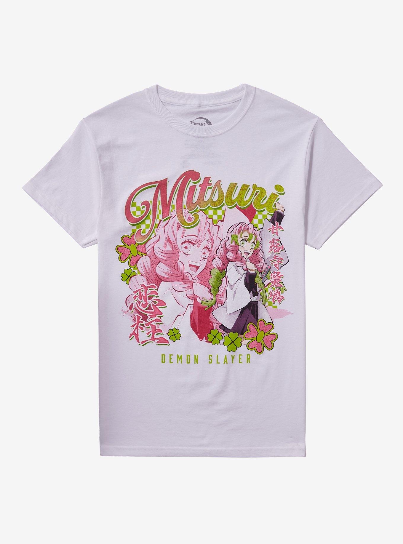 Demon Slayer Kimetsu No Yaiba Mitsuri Clovers Girls T Shirt T Shirt Streetwear Style Modern Aesthetic