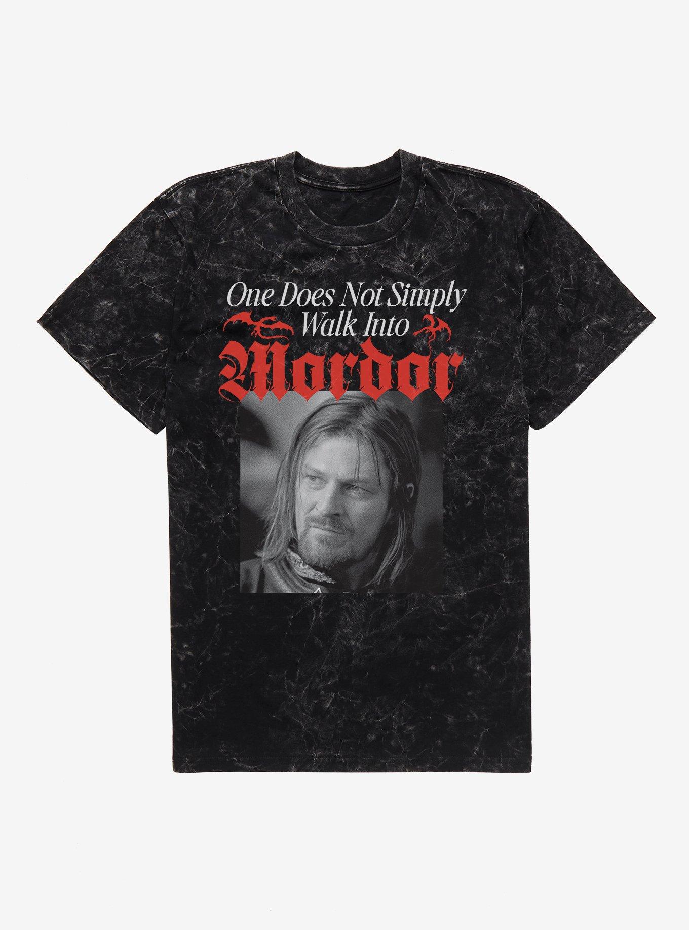 The Lord The Rings One Does Not Simply Walk Into Mordor Mineral Wash T Shirt T Shirt Trending US Gift Ready
