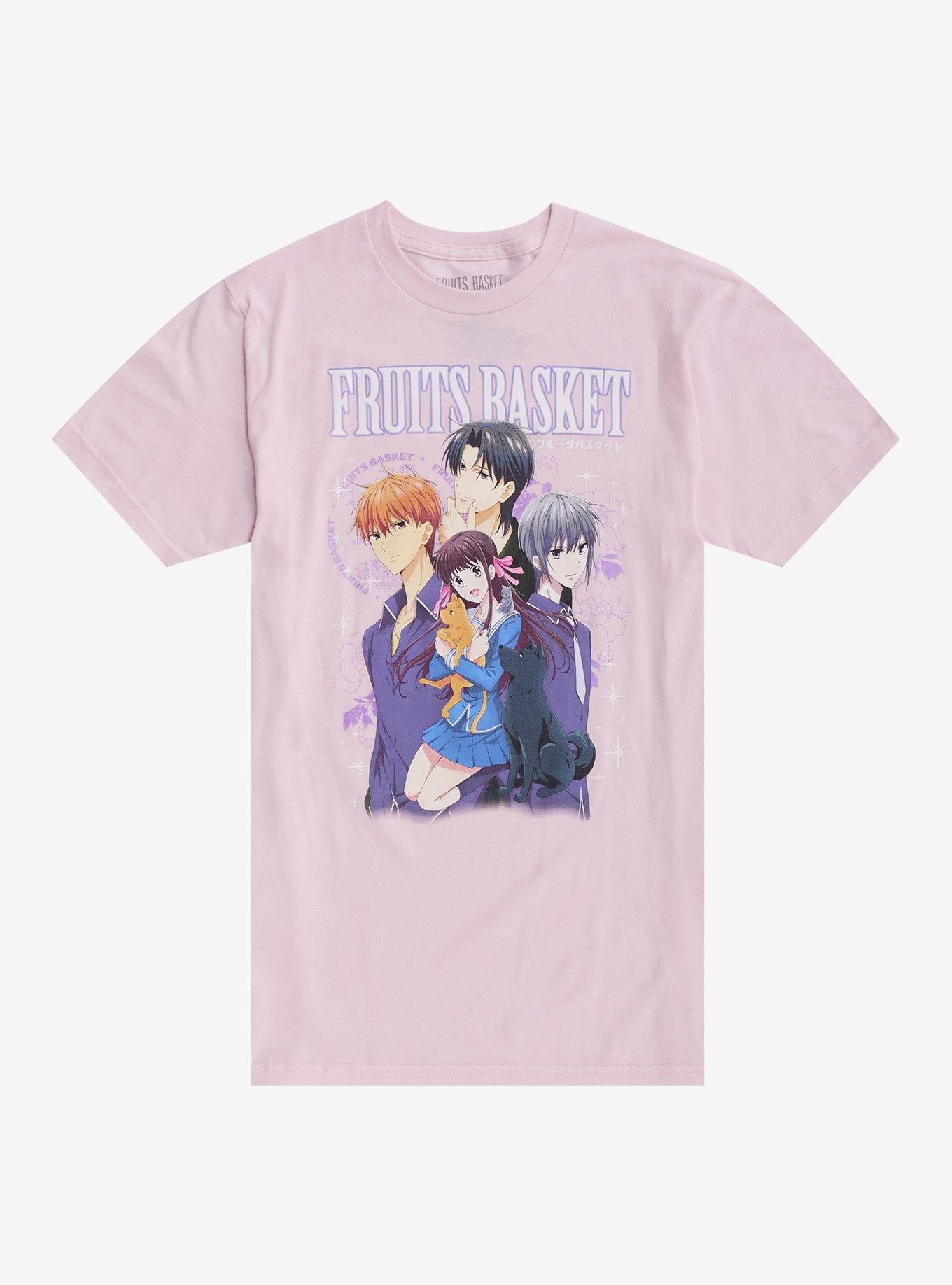 Fruits Basket Group Pink Girls T Shirt T Shirt Clean Design