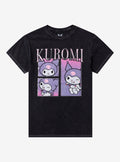 Kuromi Faded Print Foil Girls T Shirt T Shirt Premium Print Modern Aesthetic