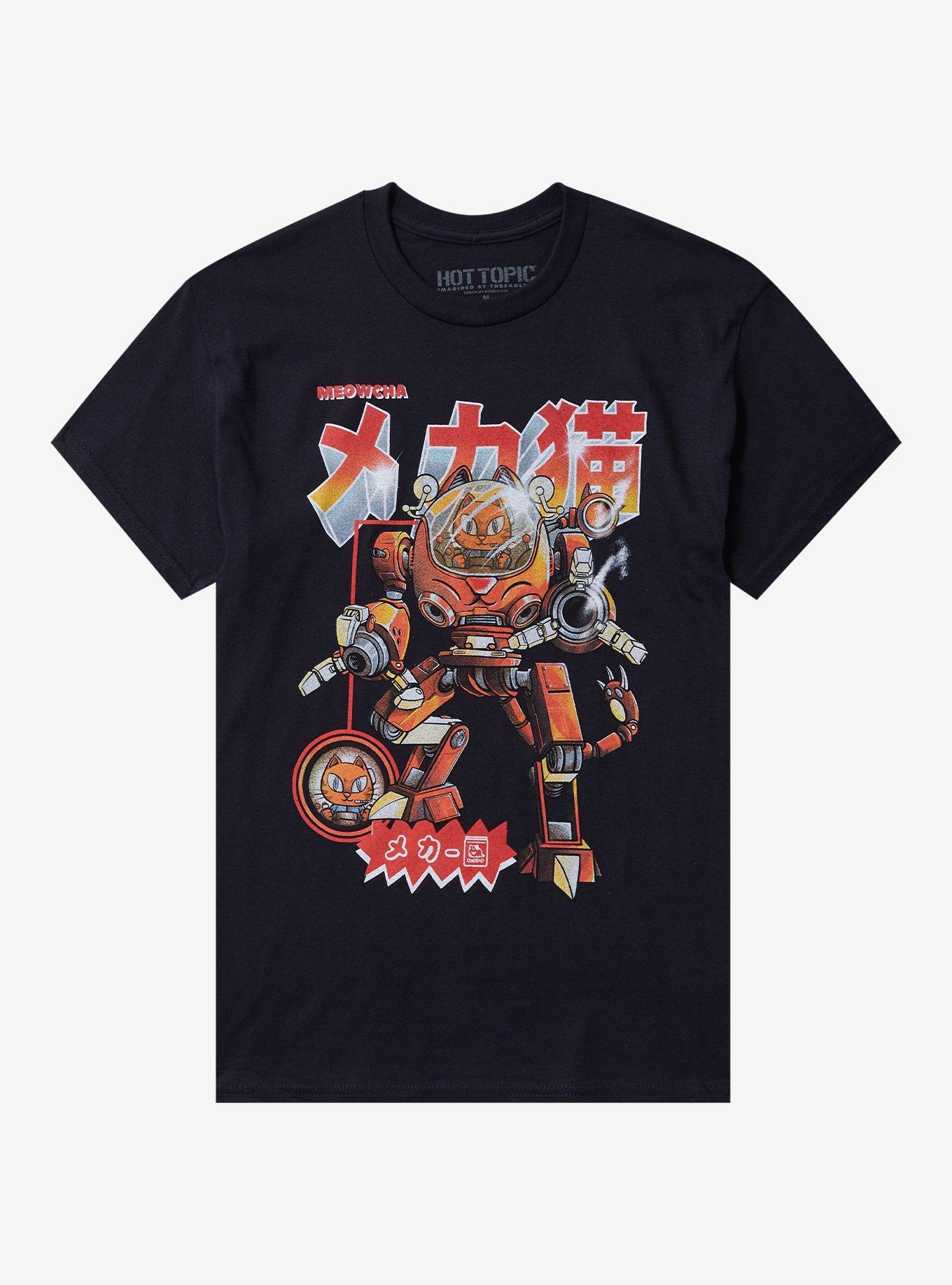 Mecha Cat T Shirt By Kooky Love T Shirt Viral TikTok Modern Aesthetic