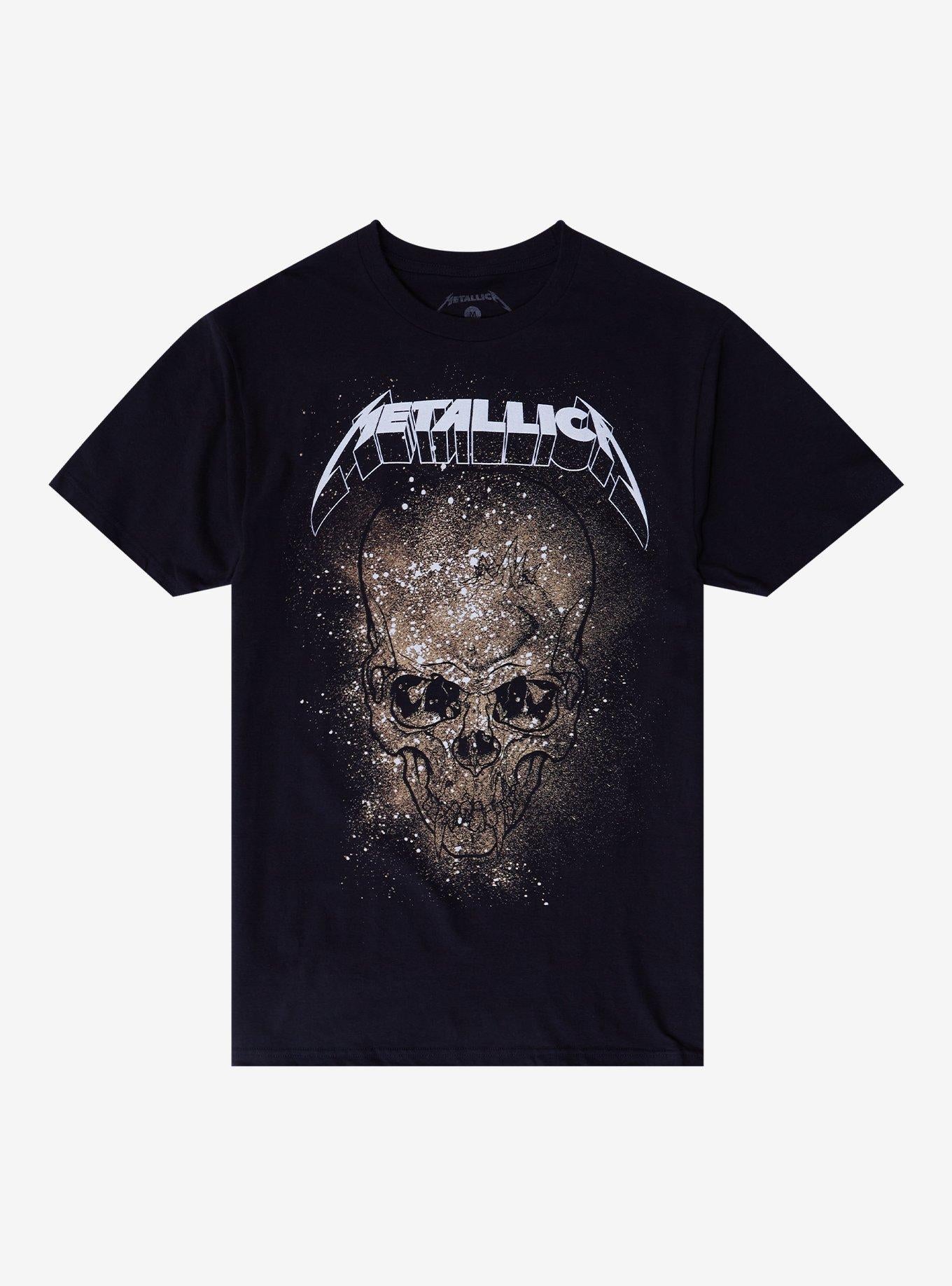 Metallica Splattered Demon Skull T Shirt T Shirt Premium Print Daily Wear