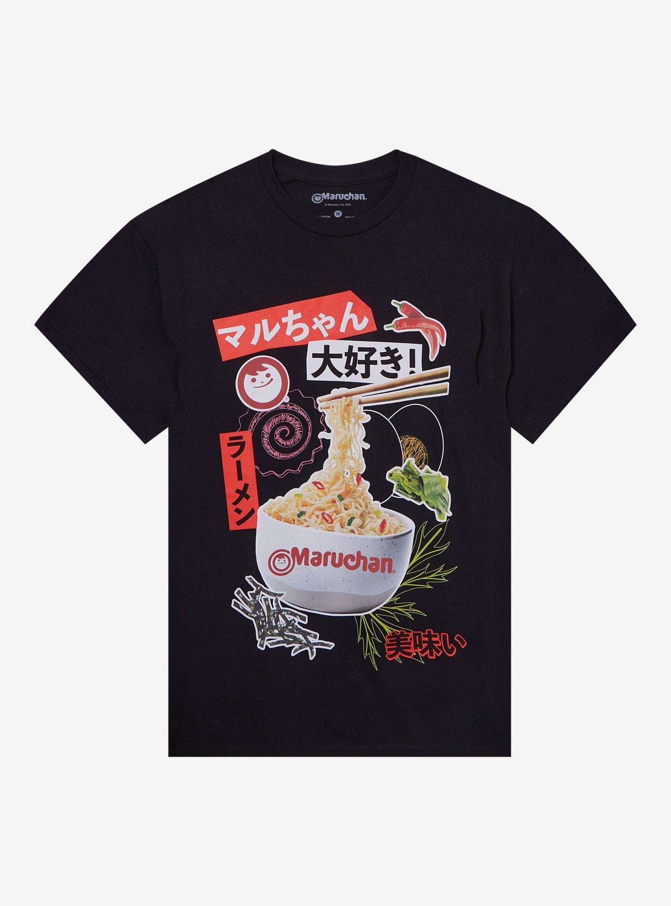 Maruchan Collage Ramen Ingredients Girls T Shirt T Shirt Comfort Fit Gift Ready