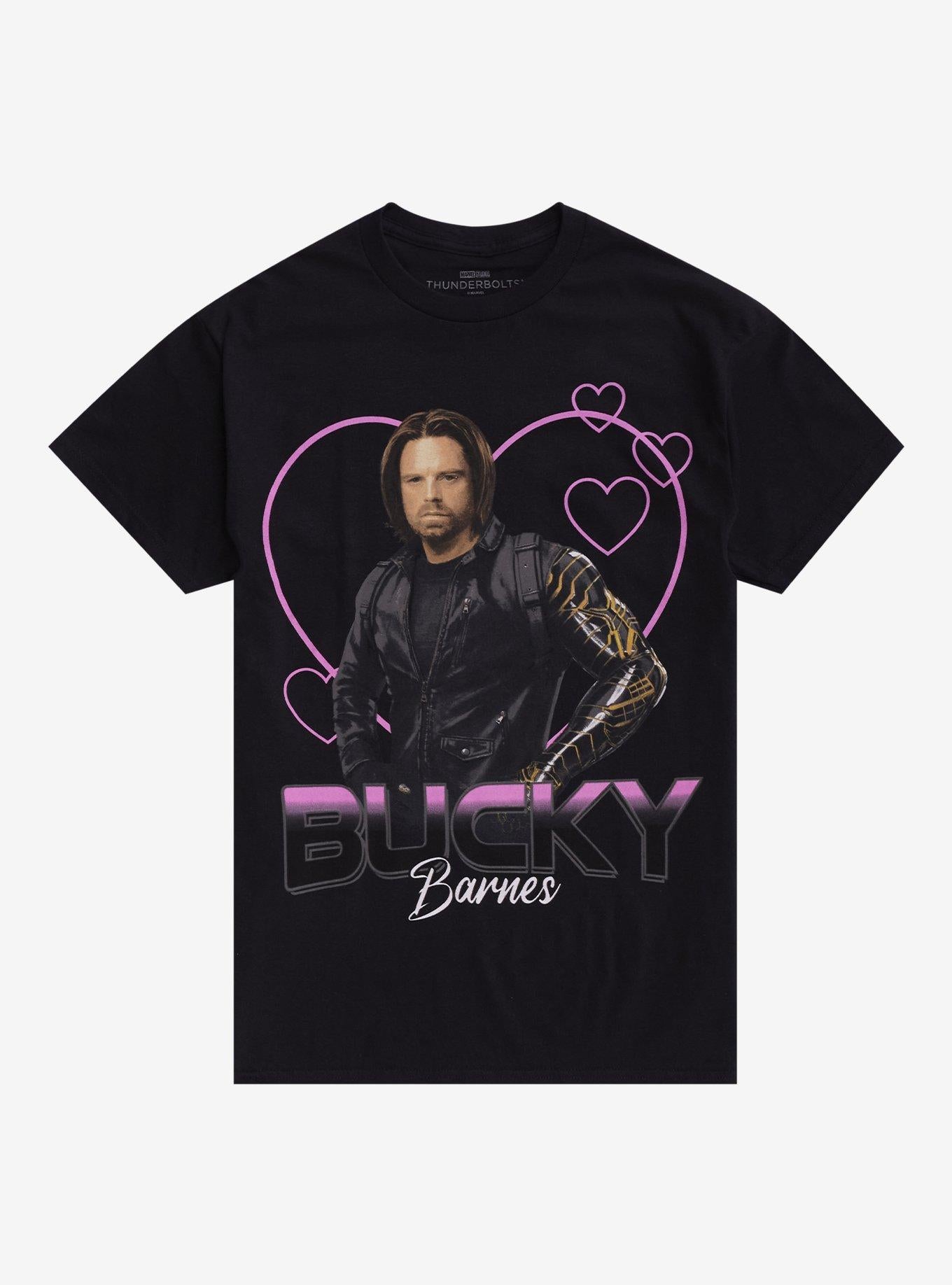 Thunderbolts Bucky Barnes Hearts Girls T Shirt T Shirt Premium Print Modern Aesthetic