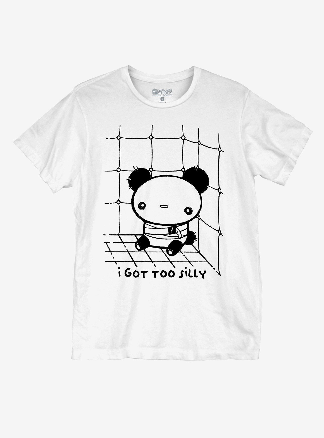 Panda Got Too Silly Girls T Shirt By Square Studios T Shirt Premium Print Daily Wear