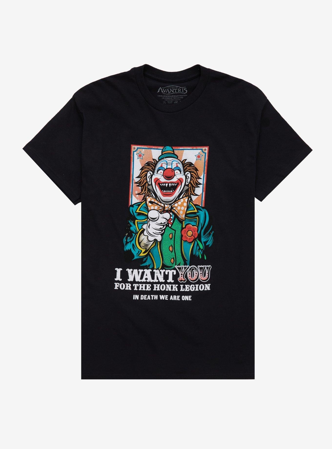 Legends Of Avantris Honk Legion Clown T Shirt T Shirt Trending US Gift Ready
