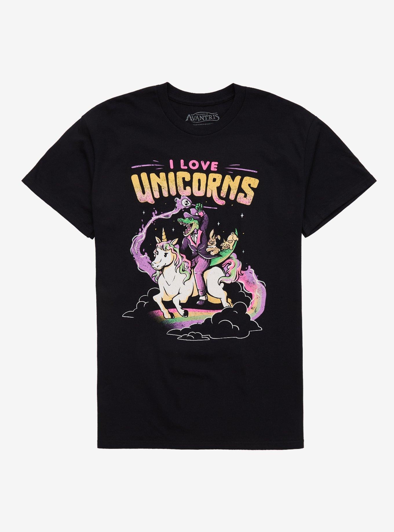Avantris I Love Unicorns T Shirt T Shirt Trending US Daily Wear