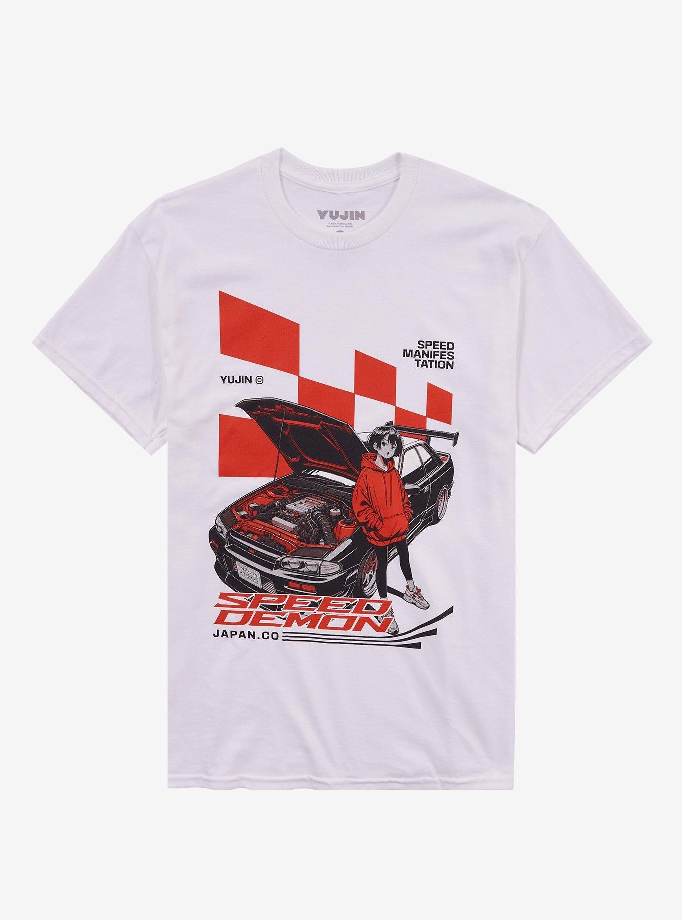 Street Demon Car T Shirt By Yujin Clothing T Shirt Minimal Style