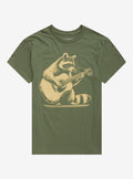 Raccoon Guitar T Shirt T Shirt Viral TikTok Daily Wear