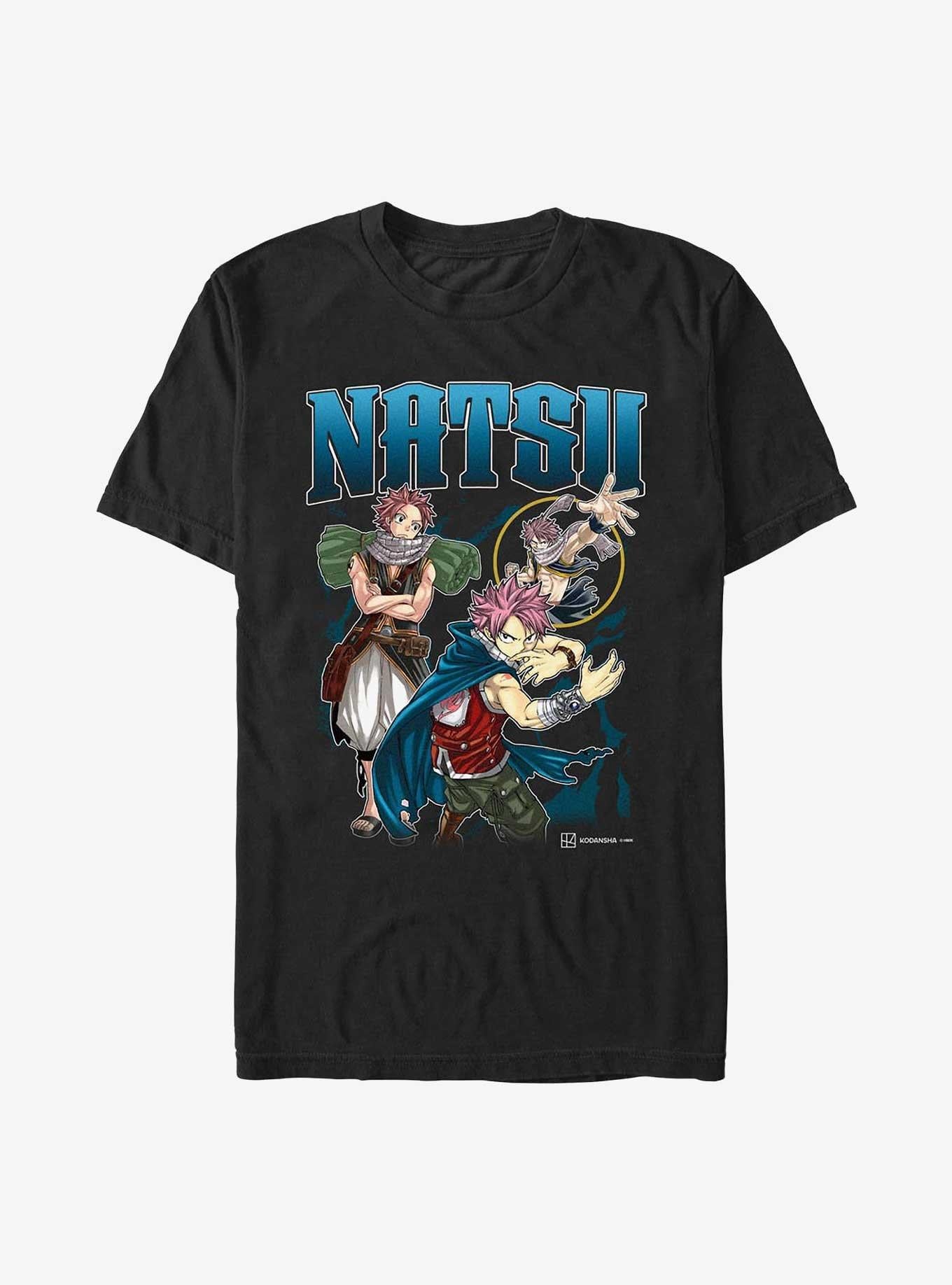 Fairy Tail Natsu Multi Pose T Shirt T Shirt Comfort Fit Modern Aesthetic
